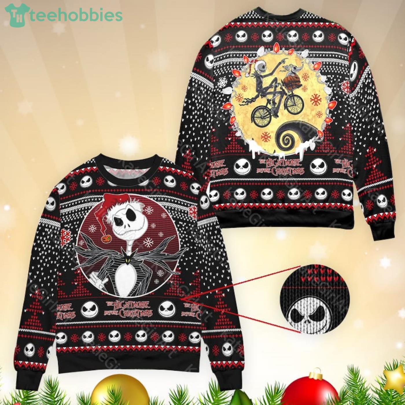 Jack Skellington New Jork Giant Nfl Ugly Christmas Sweater