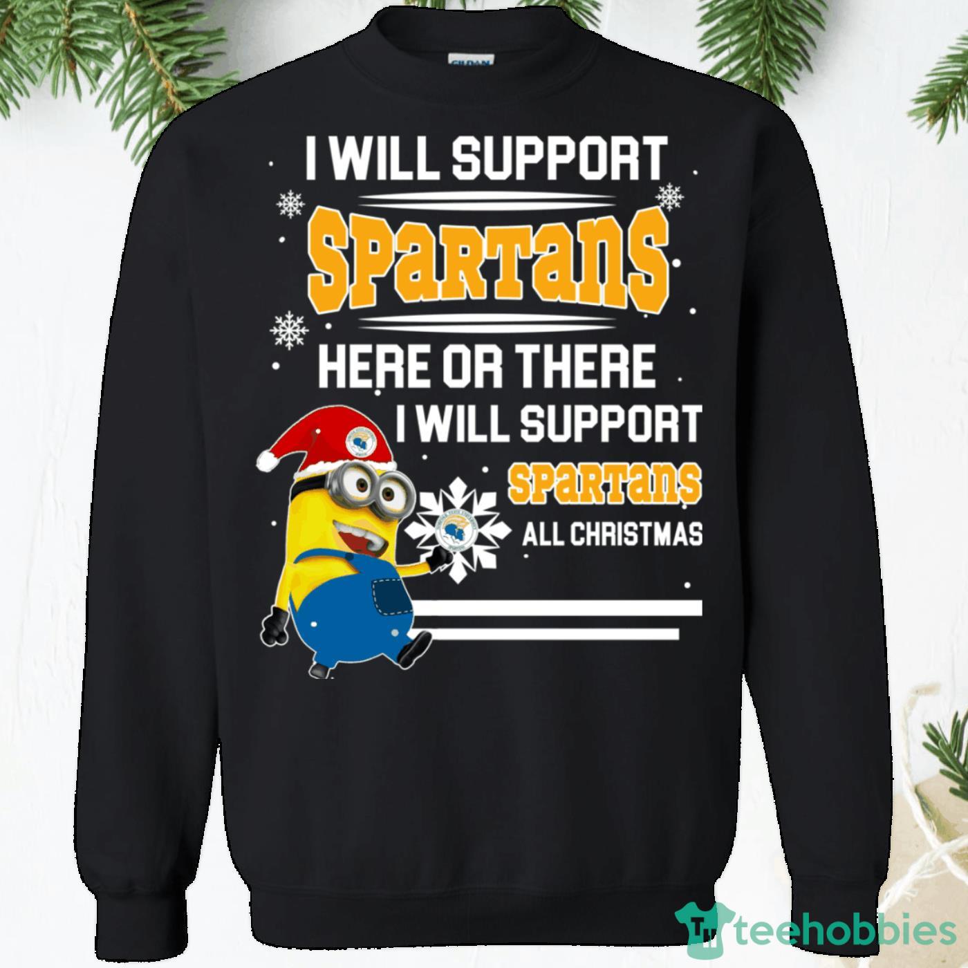Norfolk State Spartans Minion Christmas Sweatshirt Product Photo 1
