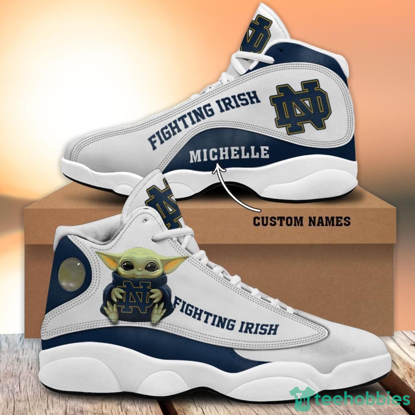Notre Dame Fighting Irish Air Jordan 13 Sneakers Nfl Custom Sport