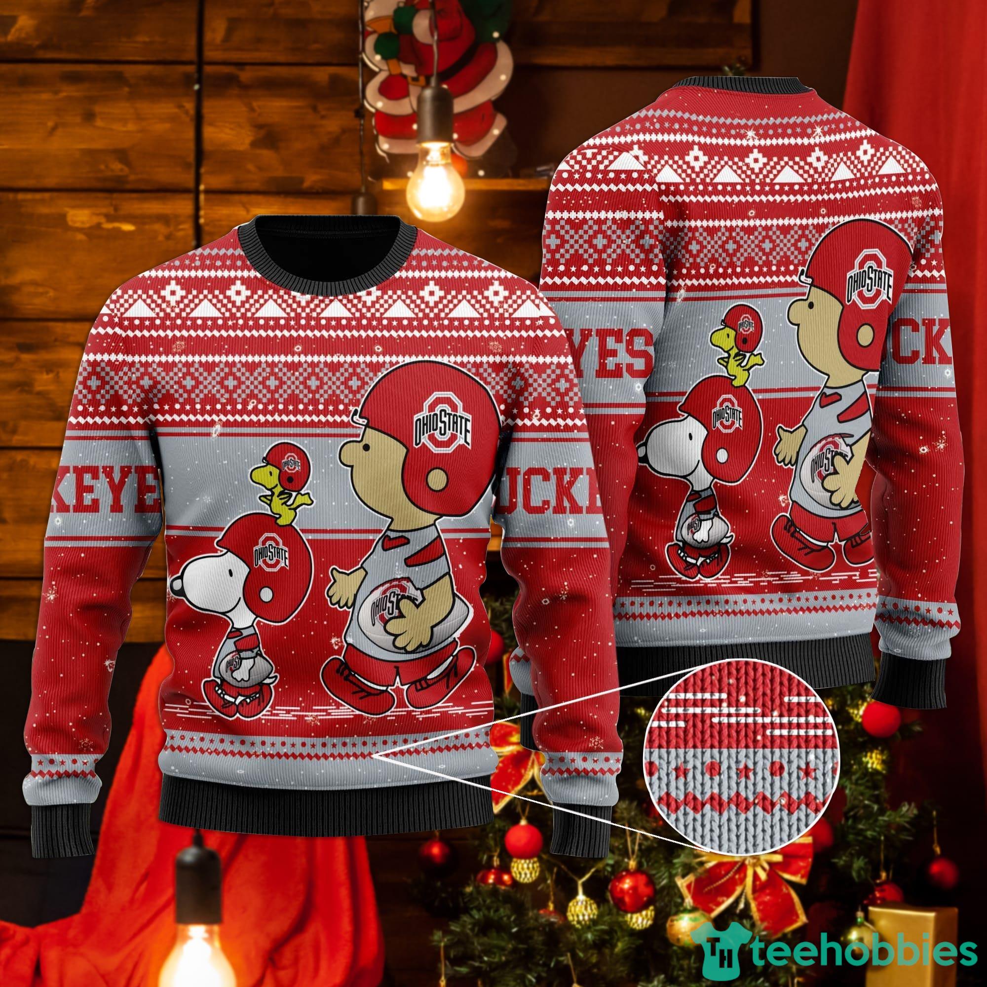 Ohio state buckeyes ugly christmas sweater sale