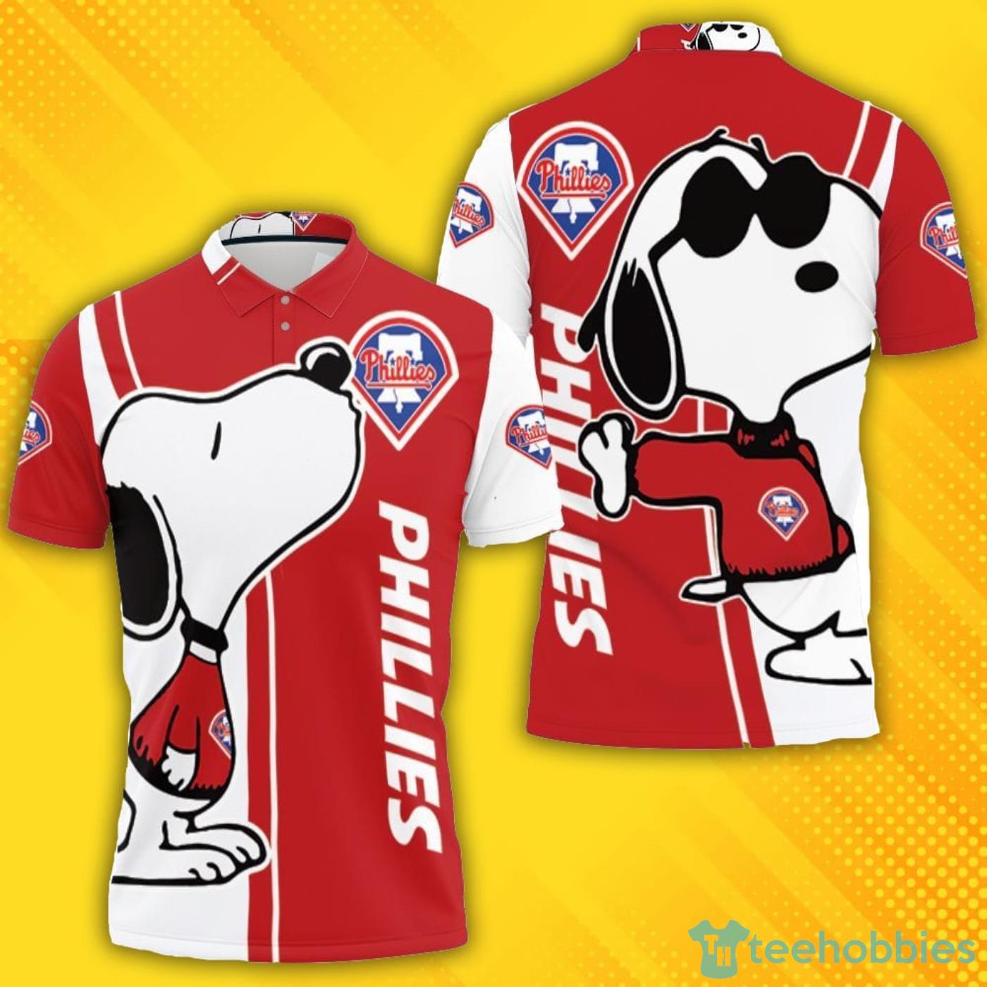 Philadelphia Phillies Snoopy Lover 3D Polo Shirt For Fans Product Photo 1