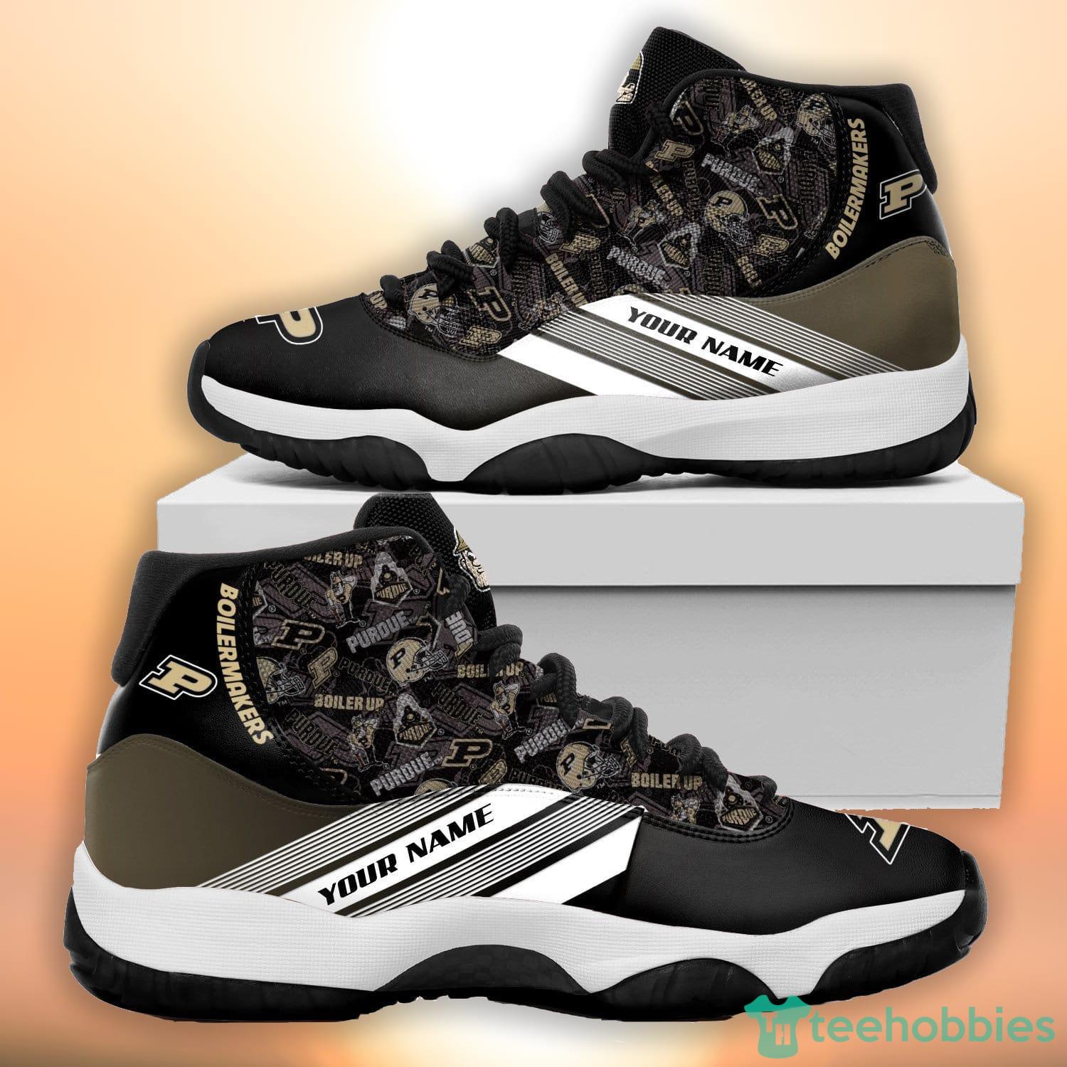 Purdue Boilermakers Custom Name Air Jordan 11 Shoes