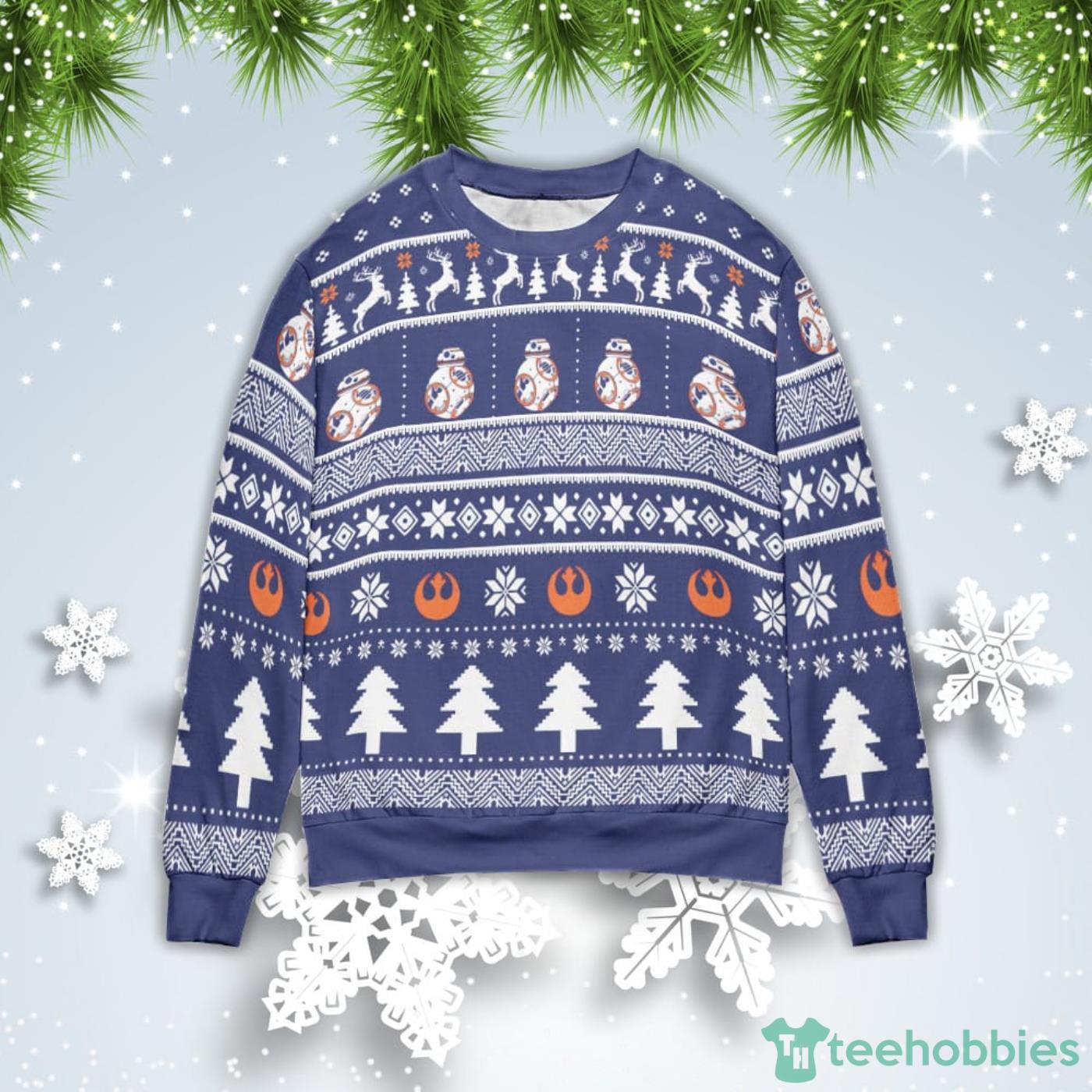 Robot BB8 Christmas Gift Ugly Christmas Sweater Product Photo 1