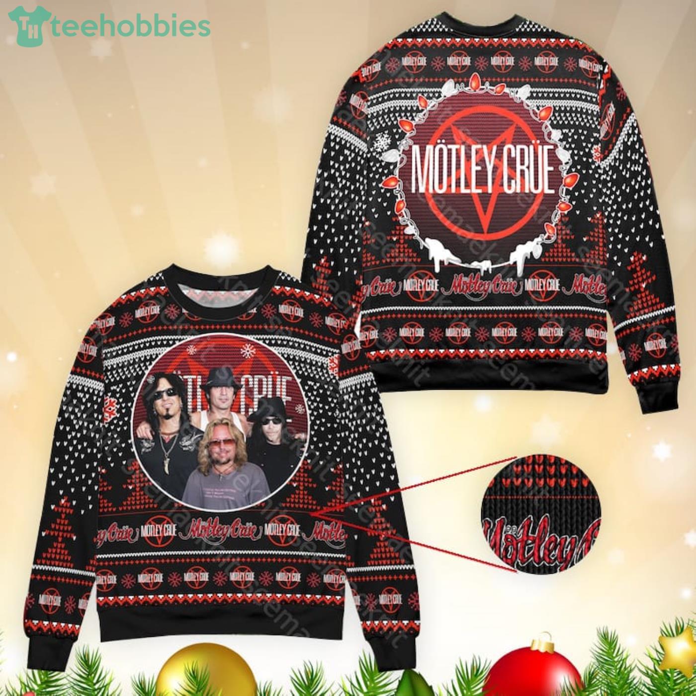 Rock Music Christmas Mötley Crüe Fans Ugly Christmas Sweater