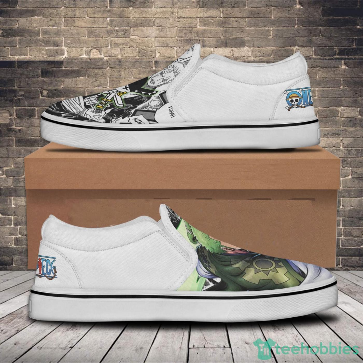 Cool Roronoa Zoro Custom One Piece Anime For Fans Green Air Force Shoes