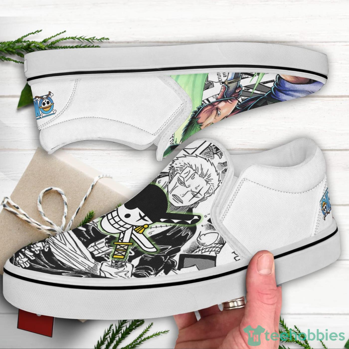 Roronoa Zoro Sneakers Custom Anime One Piece Air Jordan 13 Shoes