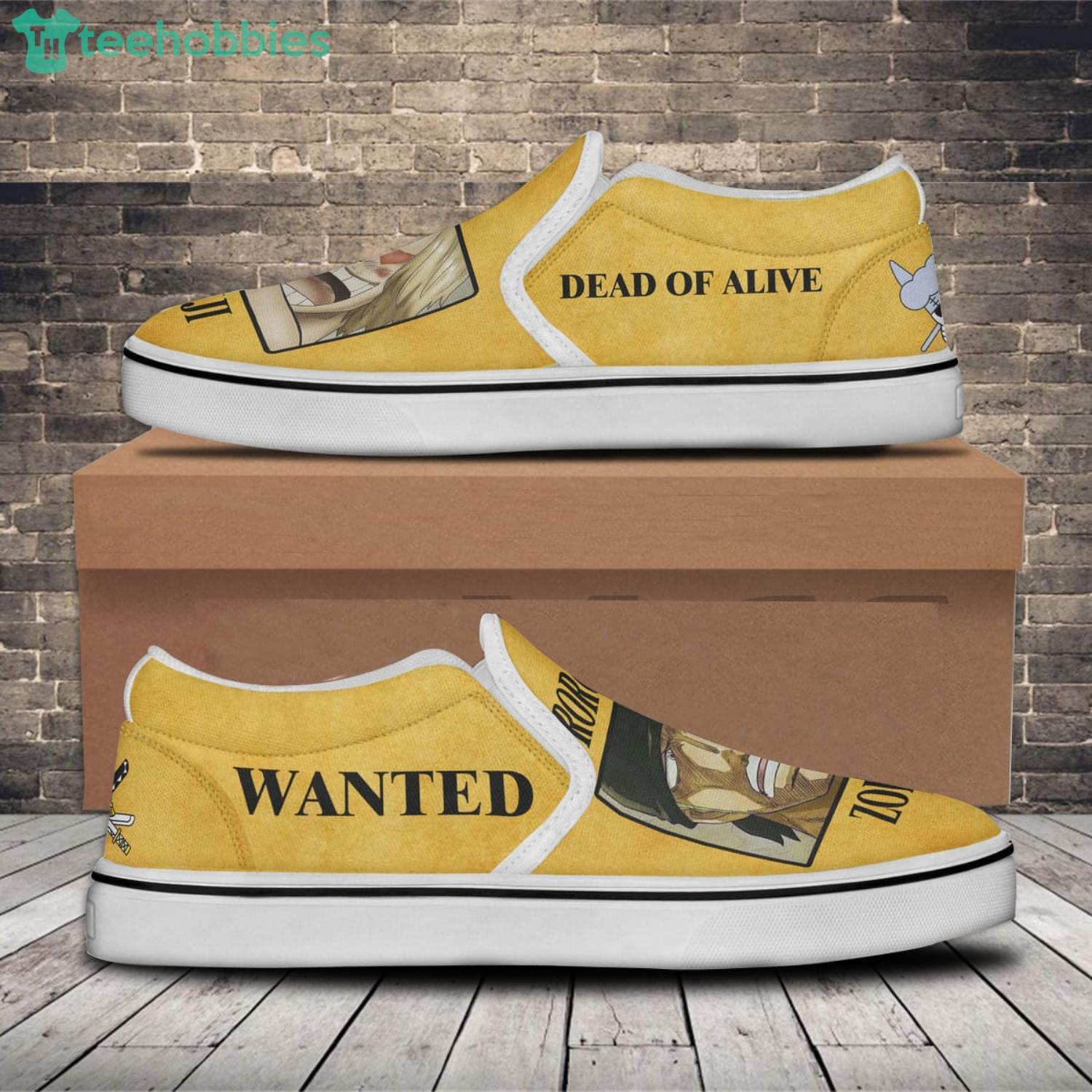 Roronoa Zoro X Sanji Shoes Custom One Piece Anime Slip On Shoes