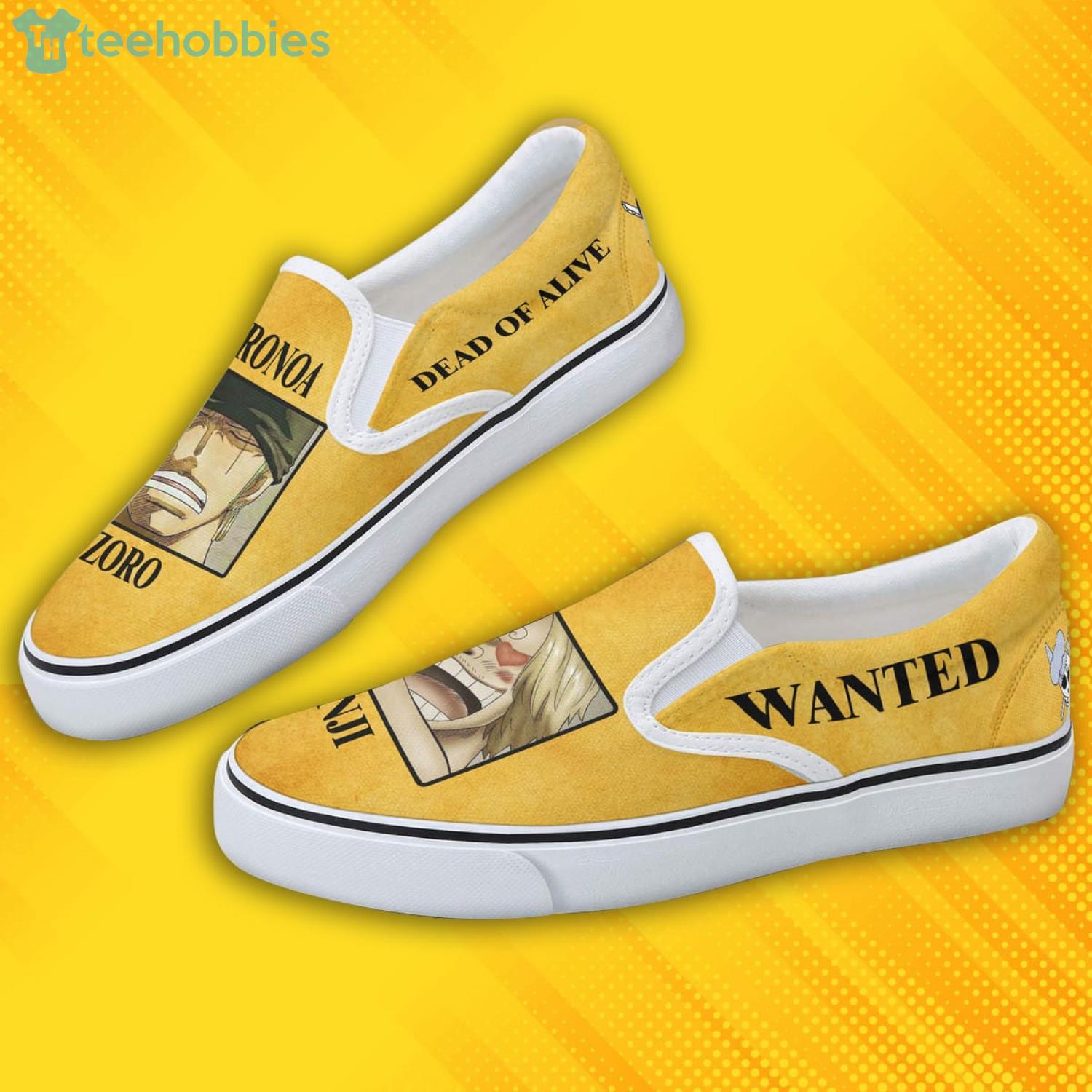 Roronoa Zoro X Sanji Shoes Custom One Piece Anime Slip On Shoes