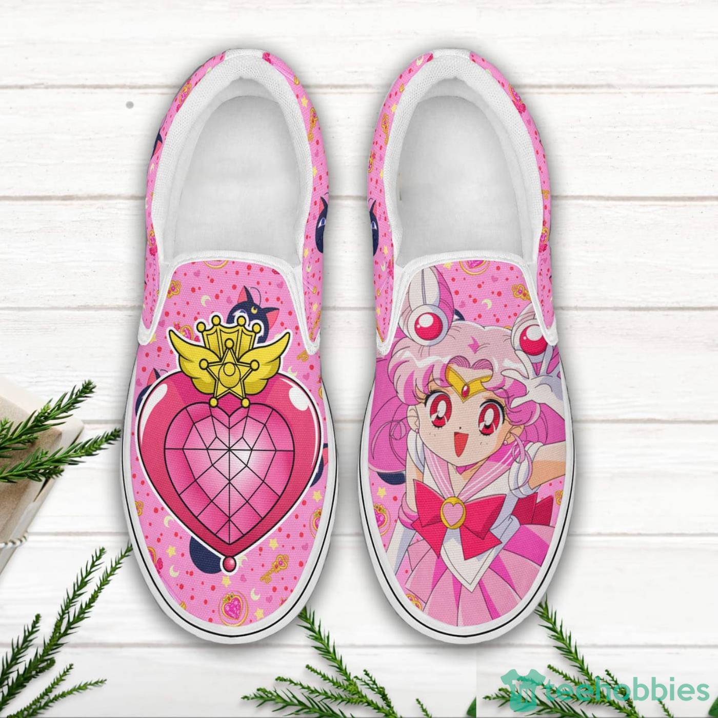 Sailor Chibi Moon Shoes Custom Sailor Moon Anime Slip On Shoes image Sailor Chibi Moon Shoes Custom Sailor Moon Anime Slip On Shoes Product Photo 3
