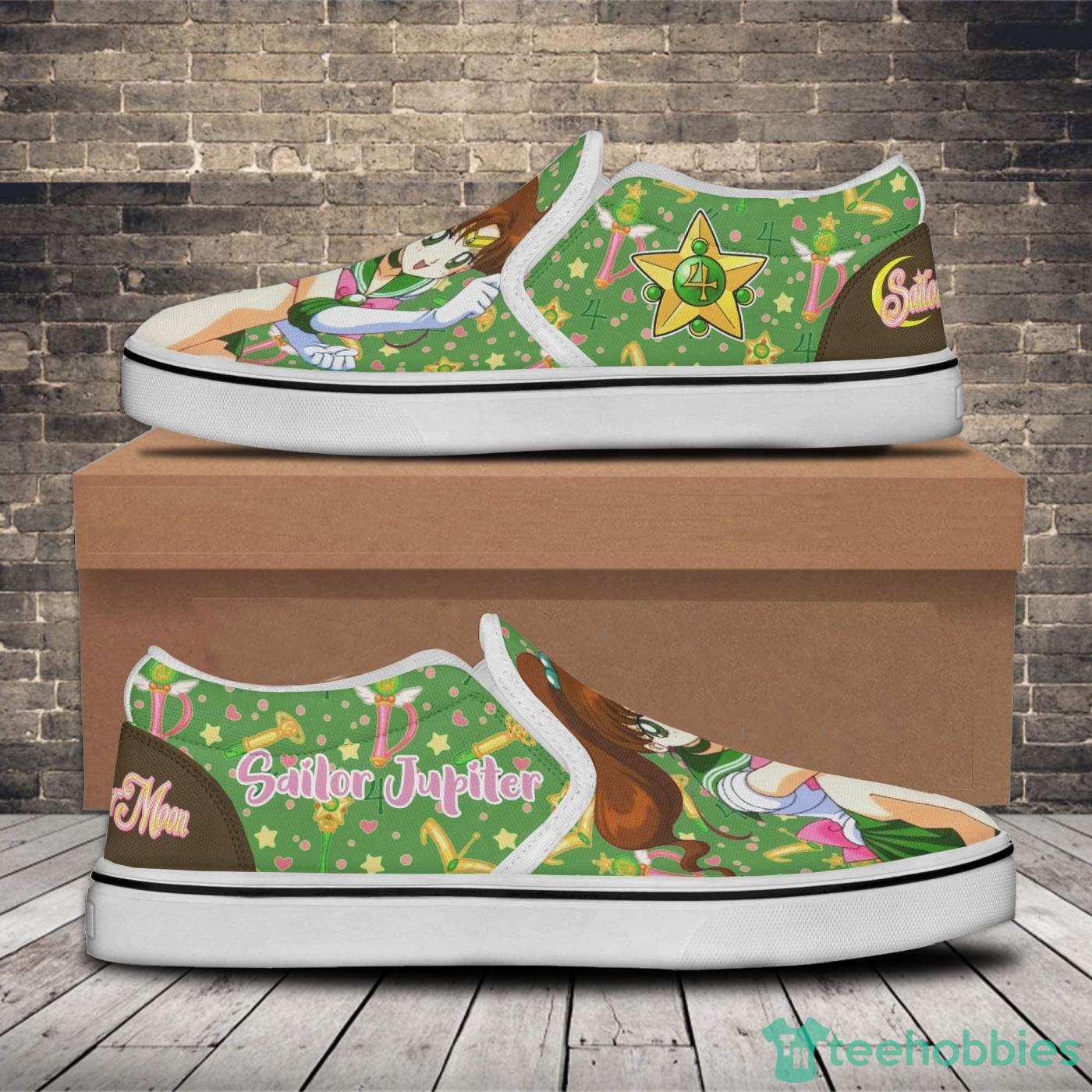 Sailor Jupiter Custom Sailor Moon Anime Slip On Shoes Product Photo 2 Sailor Jupiter Custom Sailor Moon Anime Slip On Shoes Product Photo 2