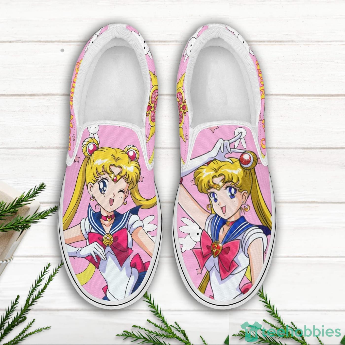 Sailor Moon Custom Sailor Moon Anime Slip On Shoes Product Photo 2 Sailor Moon Custom Sailor Moon Anime Slip On Shoes Product Photo 2
