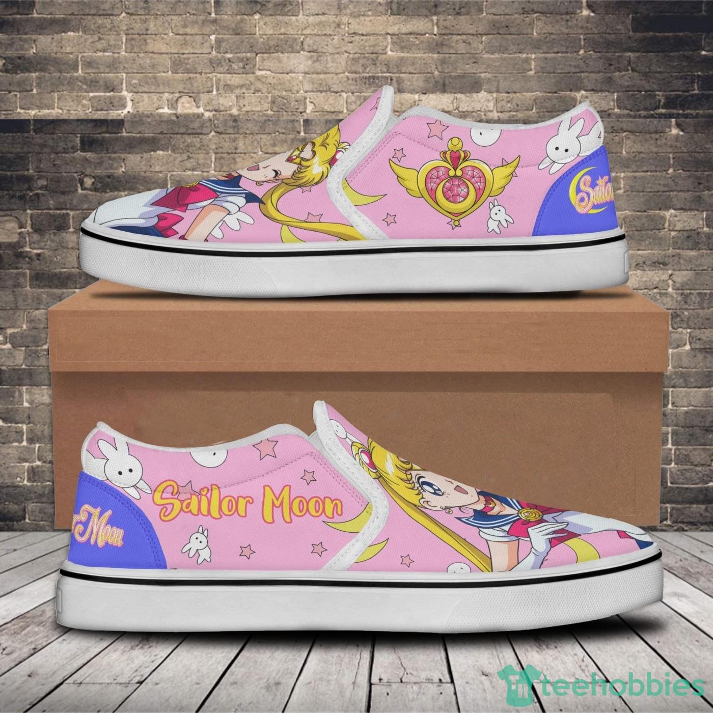 Sailor Moon Custom Sailor Moon Anime Slip On Shoes image Sailor Moon Custom Sailor Moon Anime Slip On Shoes Product Photo 3