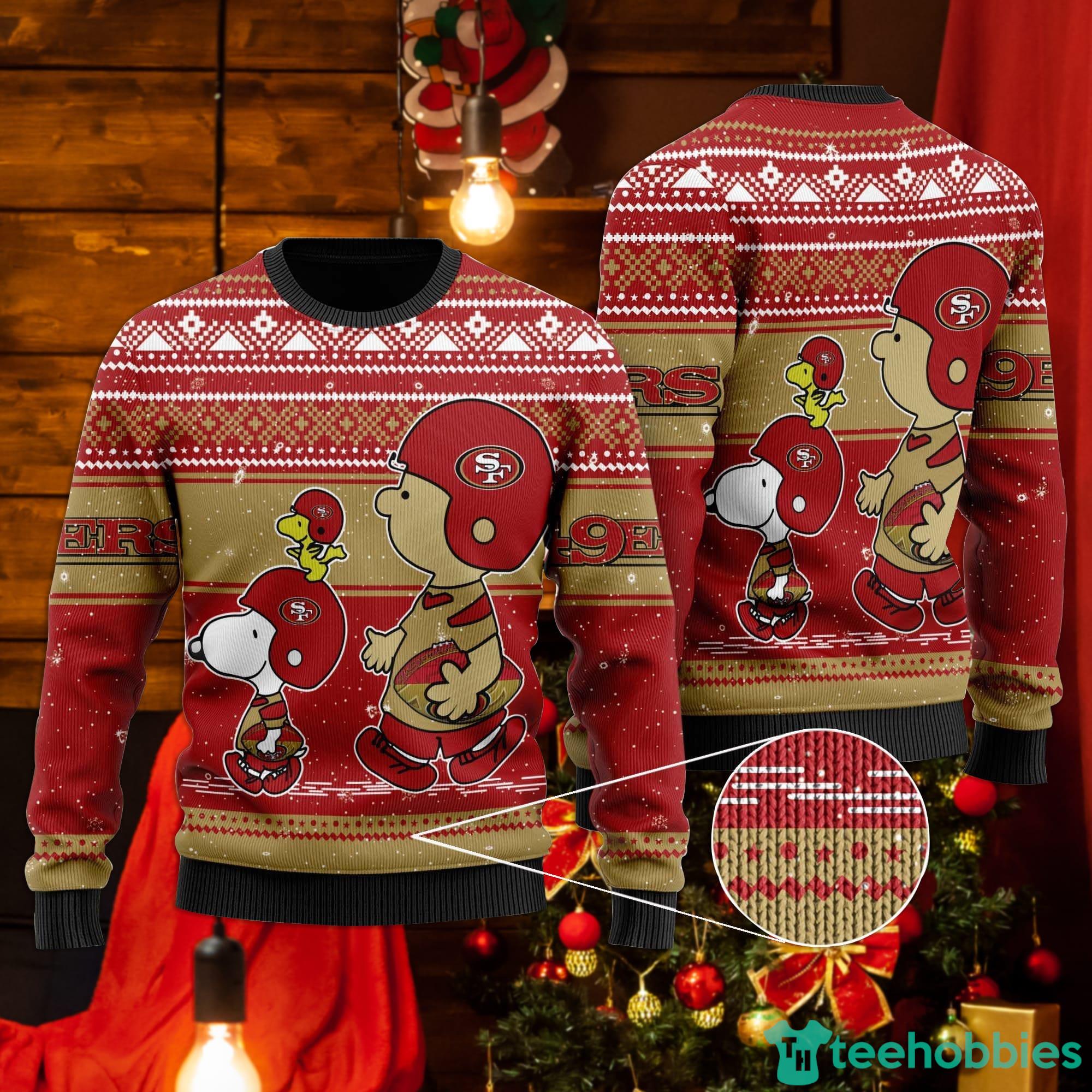 San Francisco 49ers Snoopy Ugly Christmas Sweater