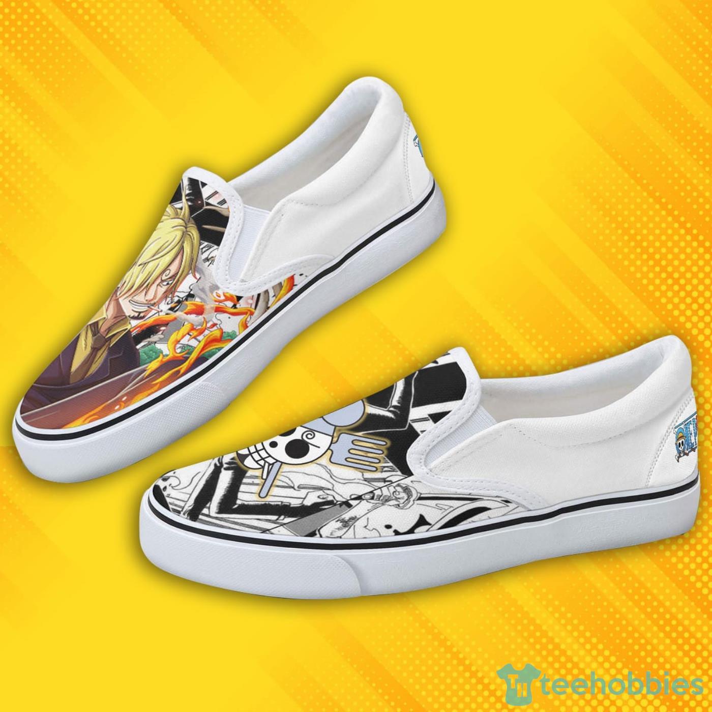 Sanji Shoes Custom One Piece Anime Slip On Shoes Product Photo 4 Sanji Shoes Custom One Piece Anime Slip On Shoes Product Photo 4