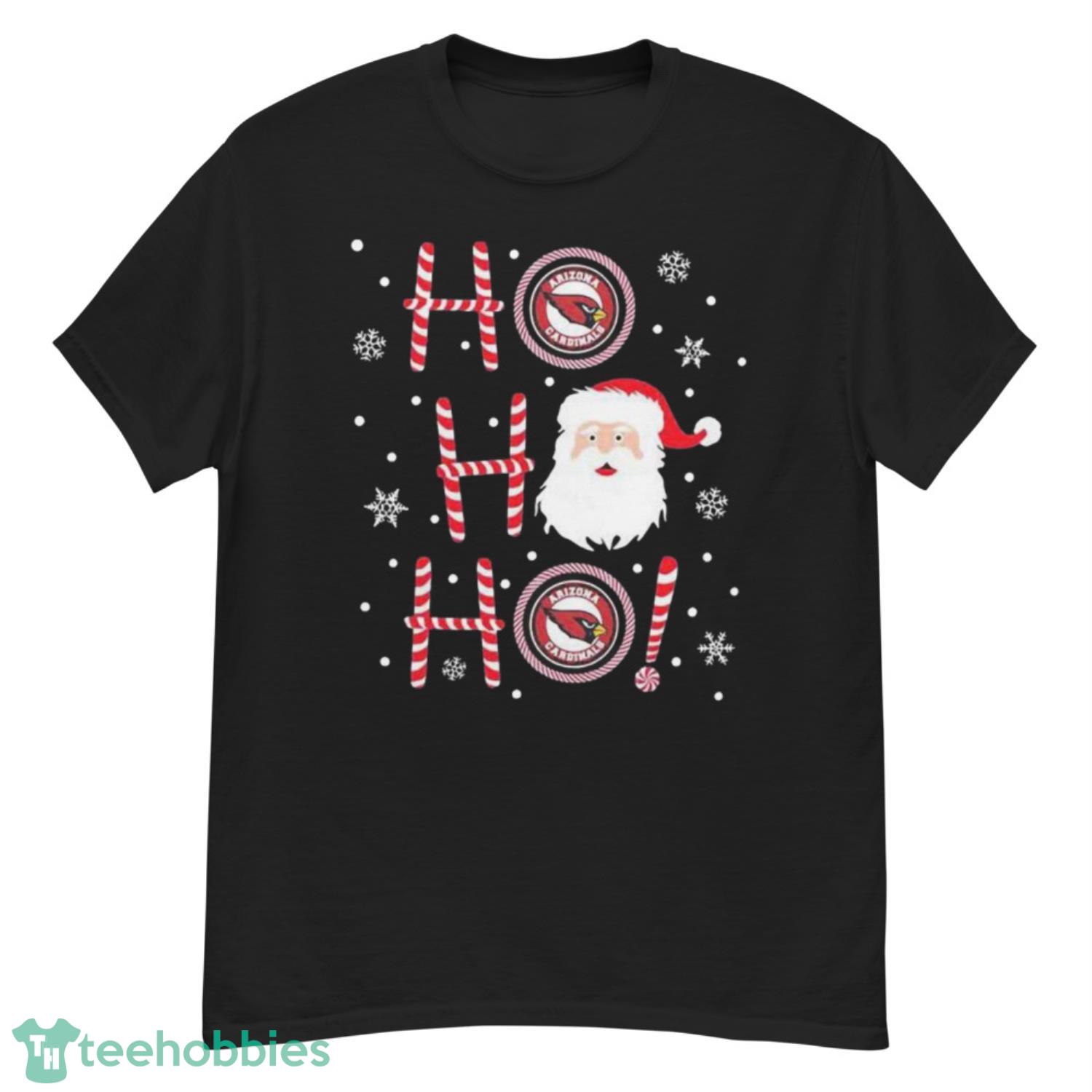 Arizona Cardinals Funny Santa Claus Ho Ho Ho Christmas Shirt - YesItCustom