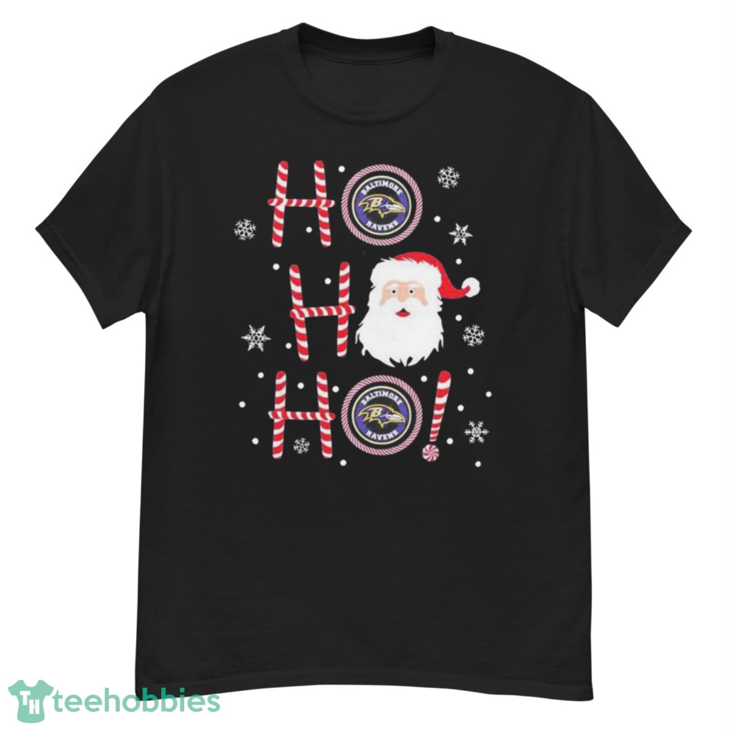 Santa Claus Ho Ho Ho Baltimore Ravens Christmas Shirt