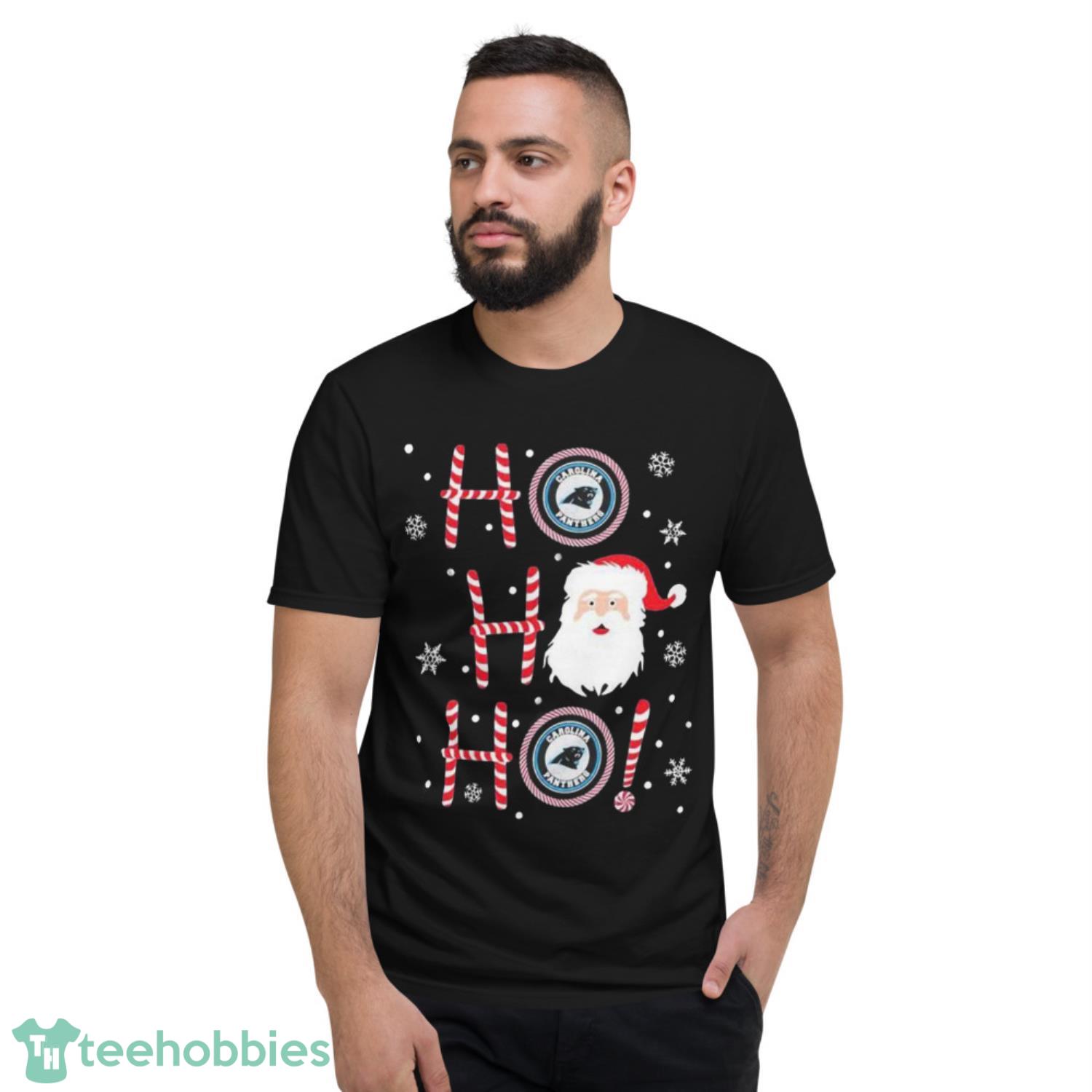 Santa Claus Ho Ho Ho Carolina Panthers Christmas Shirt - Freedomdesign