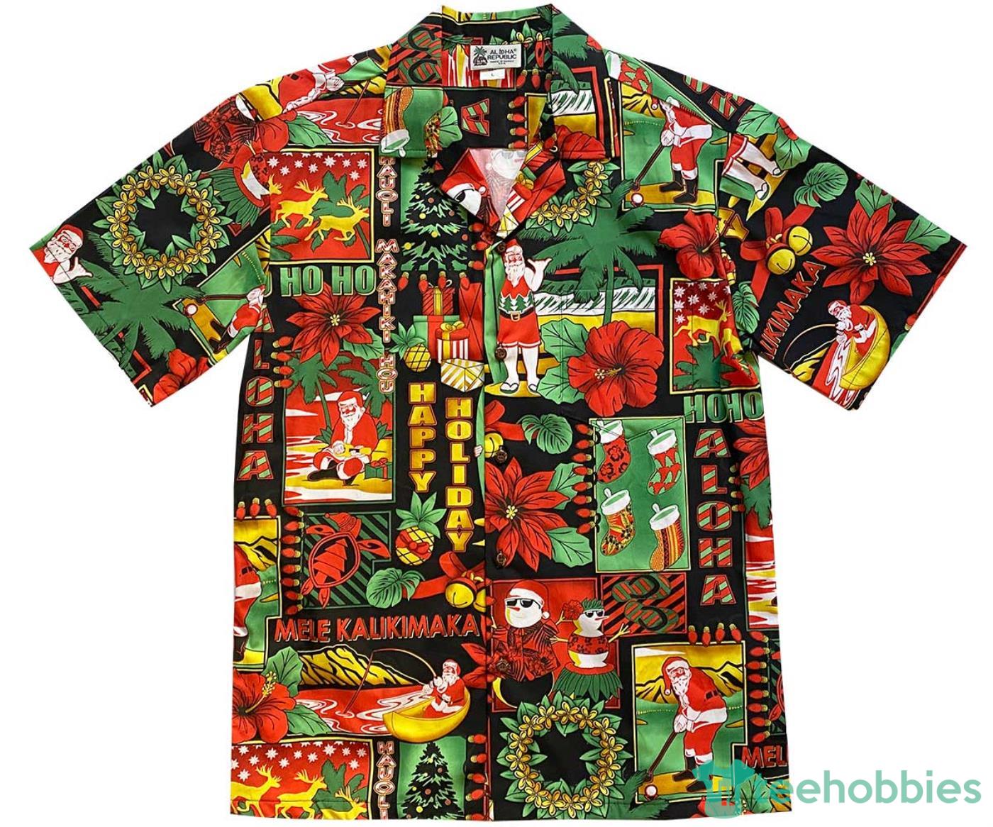 Hyperfavorite Christmas Hawaiian Shirts, Merry Red Plaid Pattern Shirt  Short Sleeve, Idea Gift For And