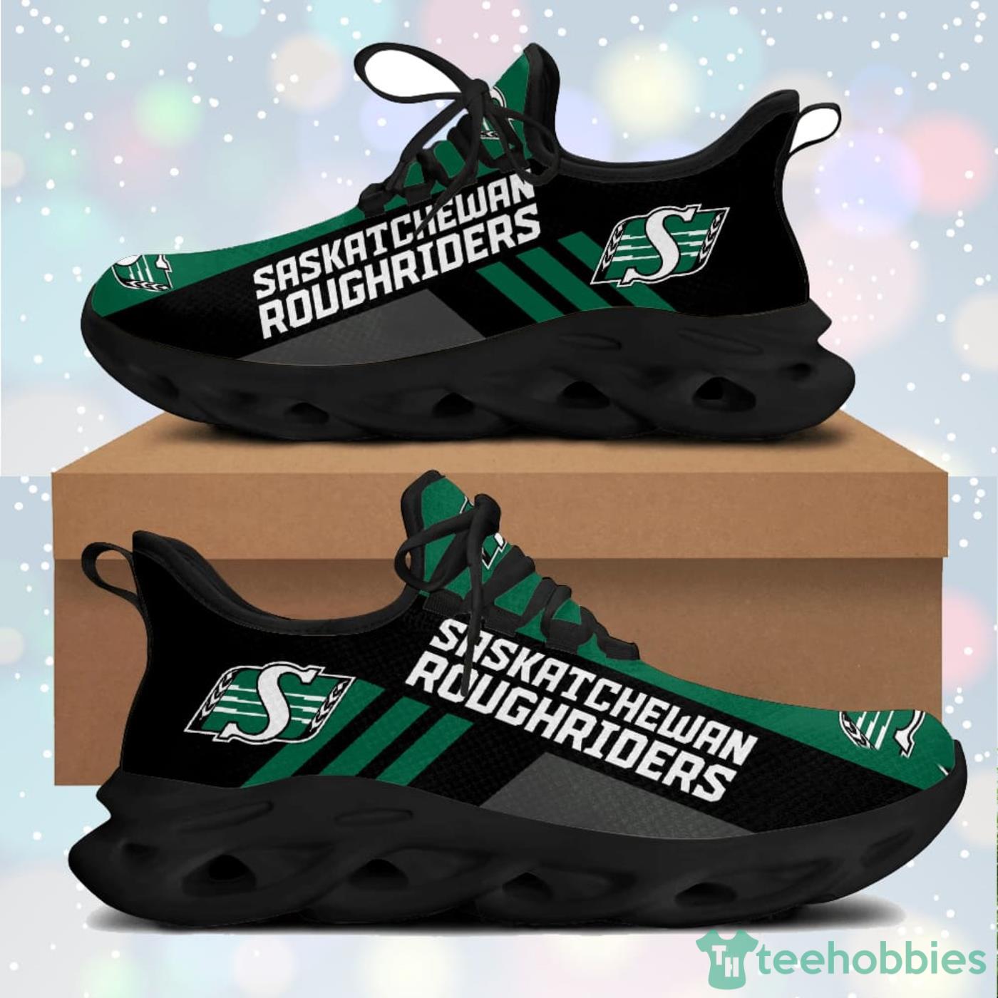Saskatchewan Roughriders Green Striped Max Soul Sneaker Running Shoes For Fans Product Photo 1 Saskatchewan Roughriders Green Striped Max Soul Sneaker Running Shoes For Fans Product Photo 1