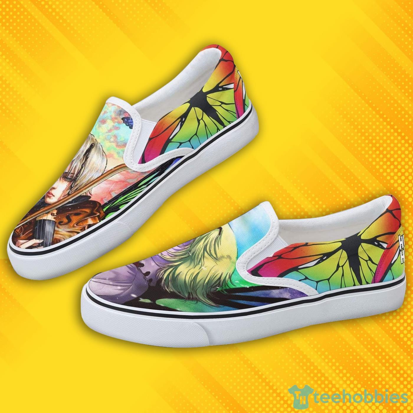 Shaiapouf Hunter x Hunter Shoes Custom Anime Slip On Shoes image Shaiapouf Hunter x Hunter Shoes Custom Anime Slip On Shoes Product Photo 3