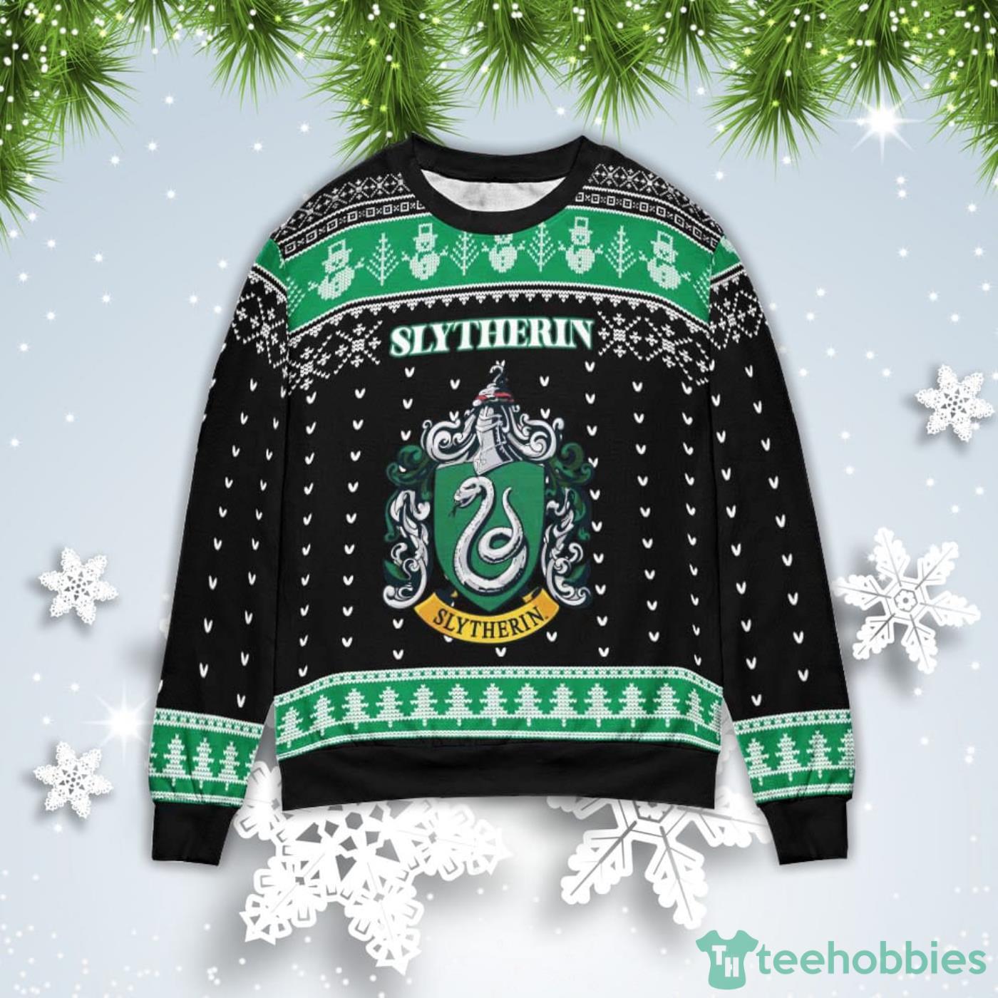 Slytherin Christmas Gift Ugly Christmas Sweater Product Photo 1