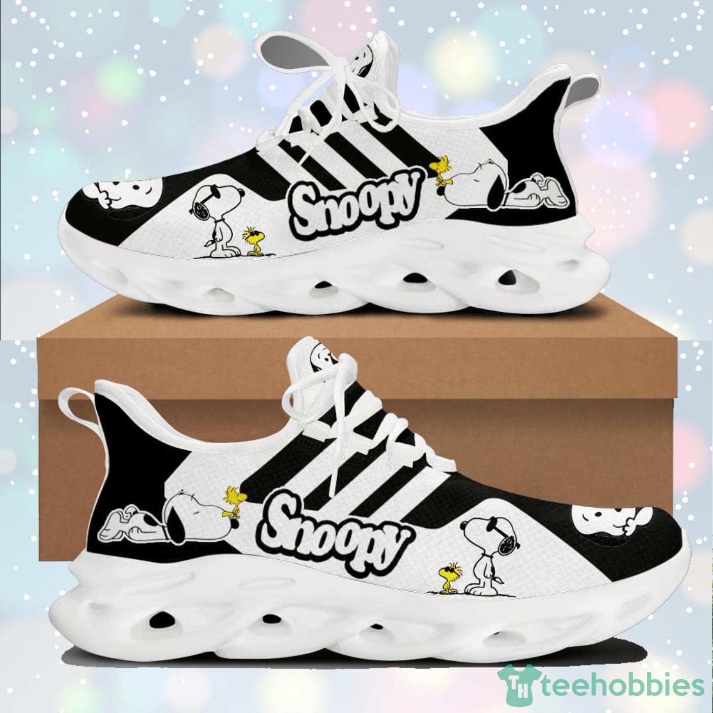 Snoopy White Striped Max Soul Sneaker Running Shoes Product Photo 1