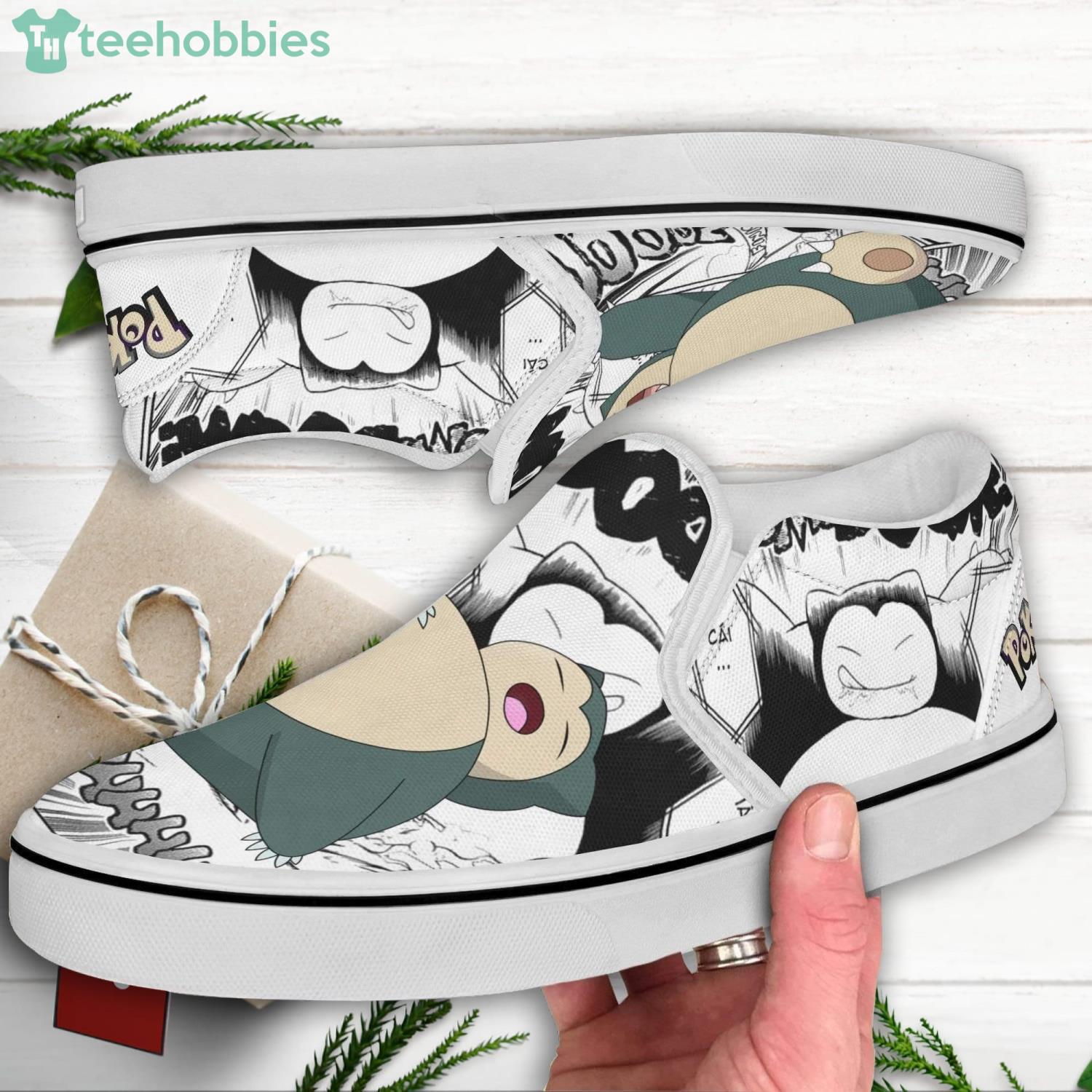 Snorlax Custom Pokemon Anime Slip On Shoes Product Photo 4 Snorlax Custom Pokemon Anime Slip On Shoes Product Photo 4