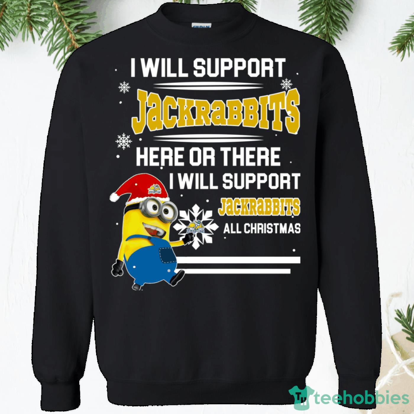 South Dakota State Jackrabbits Minion Christmas Sweatshirt - south-dakota-state-jackrabbits-minion-christmas-sweatshirt-1