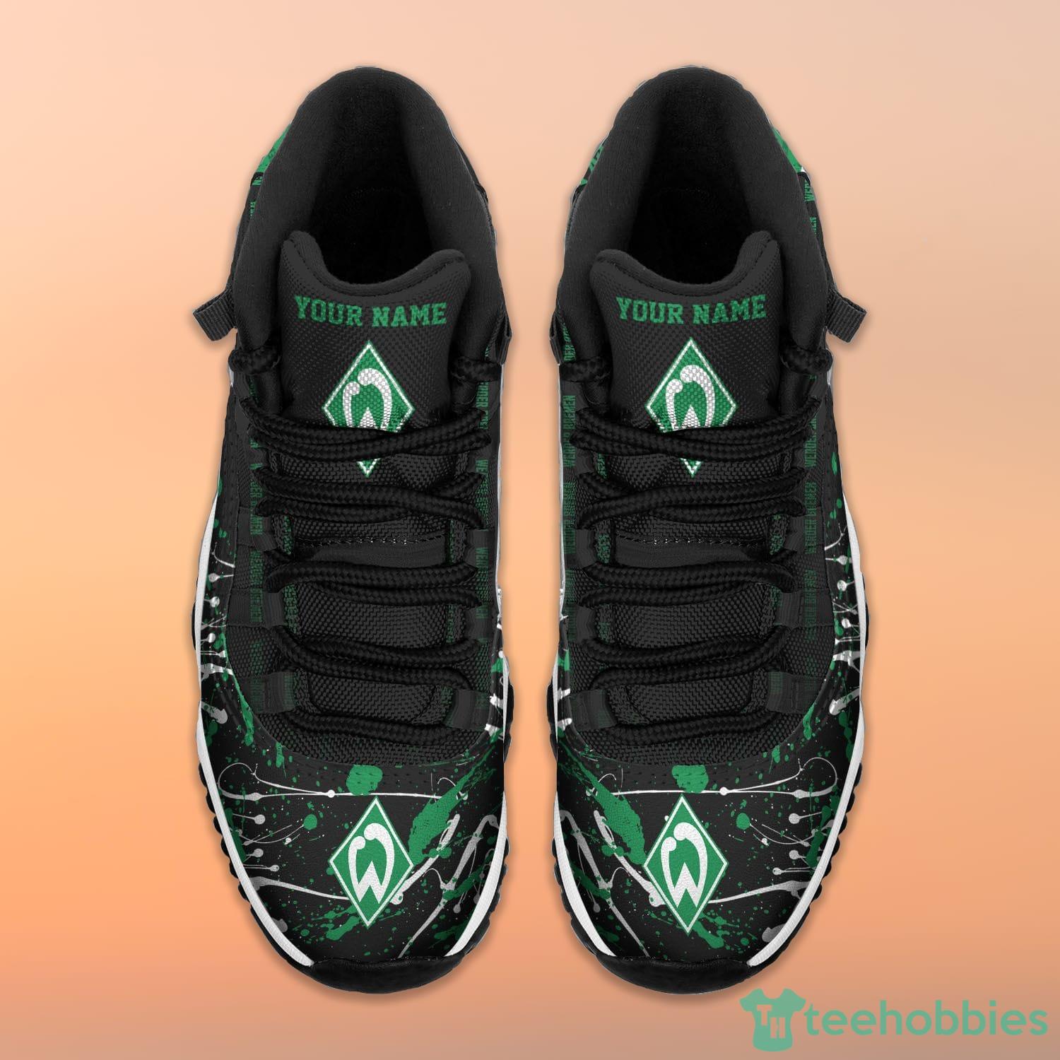 Werder Bremen Bundesliga Logo Custom Name Air Jordan 11 Sneakers