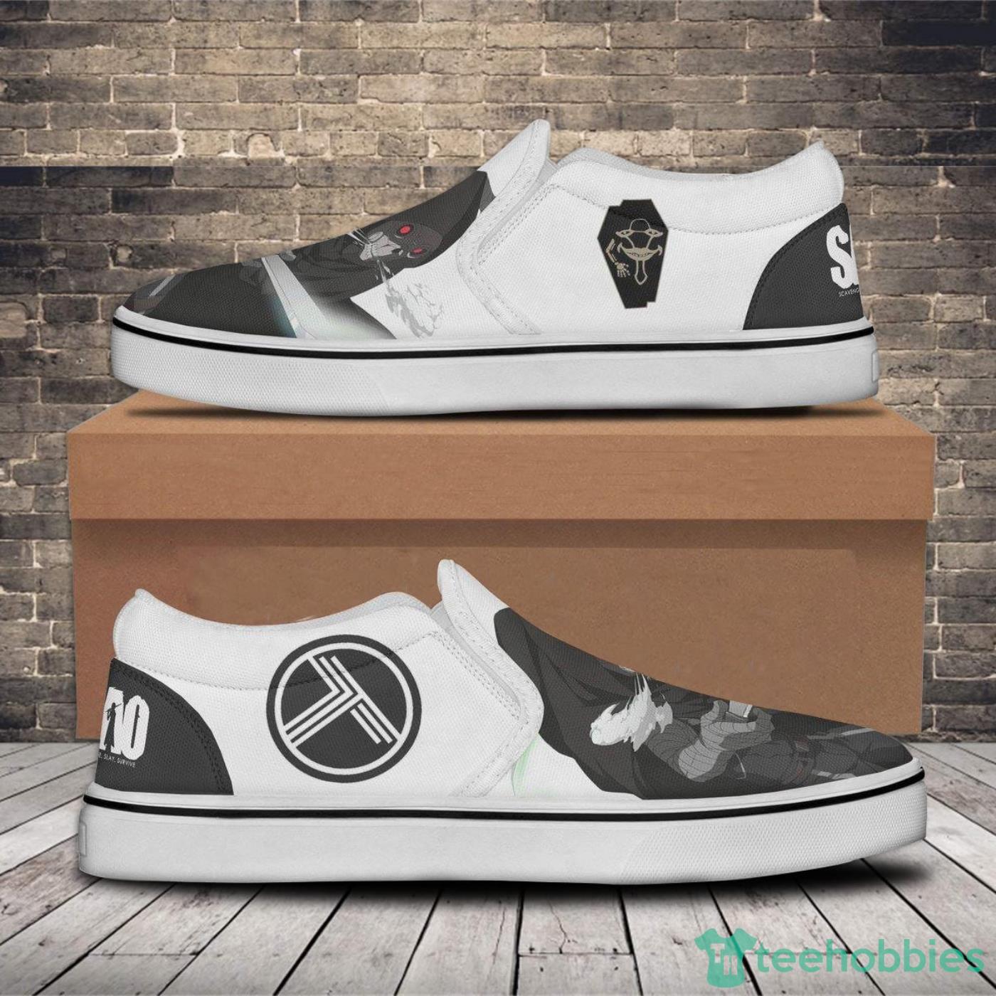 Sword Art Online Death Gun Shoes Custom Anime Slip On Shoes image Sword Art Online Death Gun Shoes Custom Anime Slip On Shoes Product Photo 2
