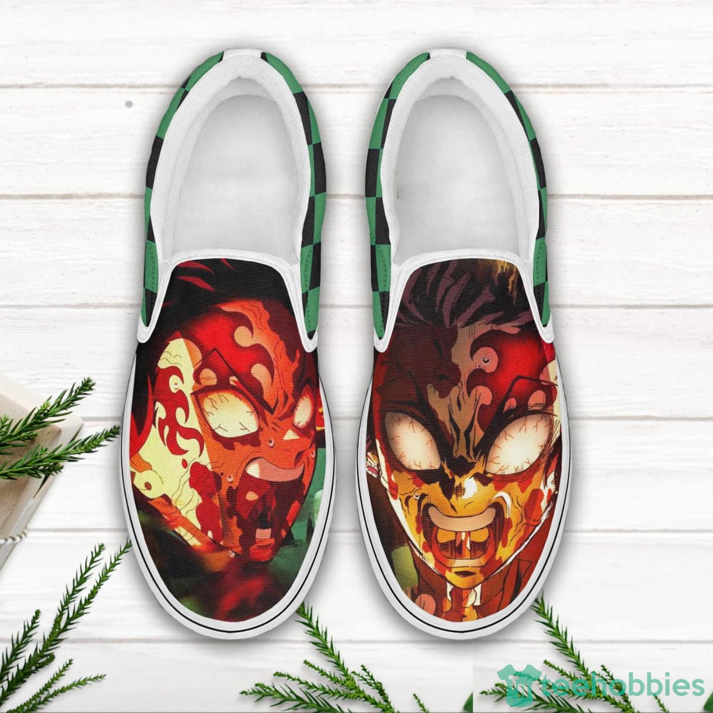 Tanjiro Kamado Shoes Custom Demon Slayer Anime Slip On Shoes Product Photo 3 Tanjiro Kamado Shoes Custom Demon Slayer Anime Slip On Shoes Product Photo 3