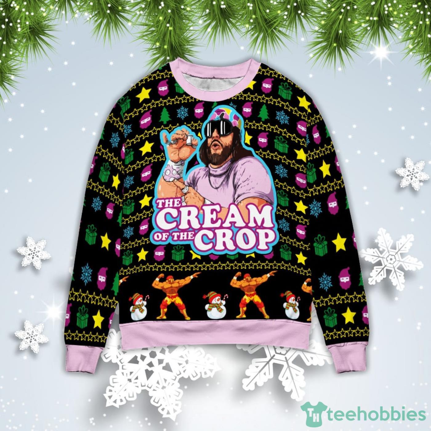 The Cream Of The Crop Macho Man Christmas Gift Ugly Christmas Sweater Product Photo 1