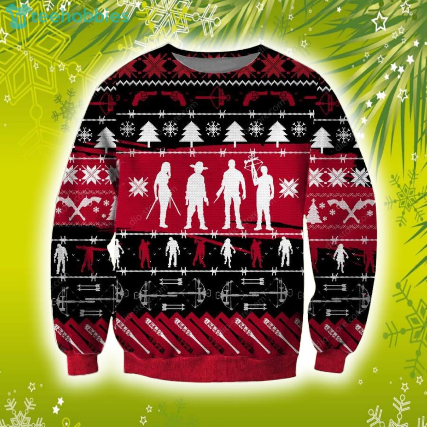 The walking dead shop ugly christmas sweater