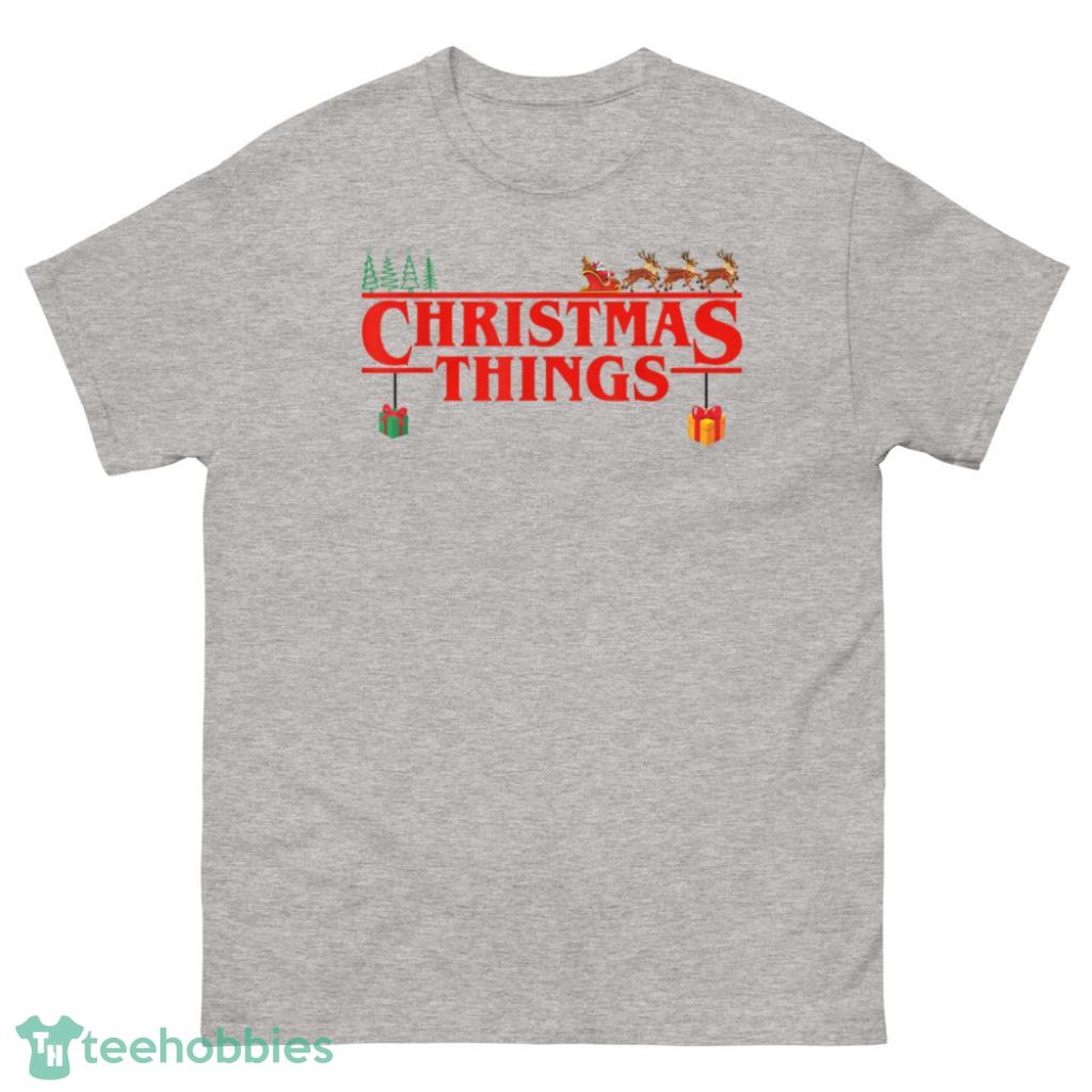 Things Santa Sleigh Reindeer Merry Xmas Christmas Shirt - 500 Men’s Classic Tee Gildan