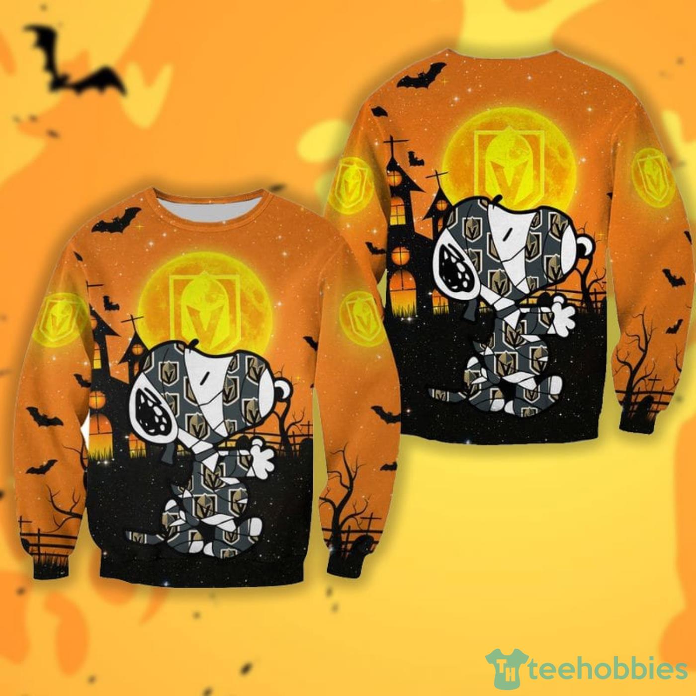Vegas Golden Knights Mummy Snoopy Halloween All Over Printed 3D Shirt Product Photo 3 Vegas Golden Knights Mummy Snoopy Halloween All Over Printed 3D Shirt Product Photo 3