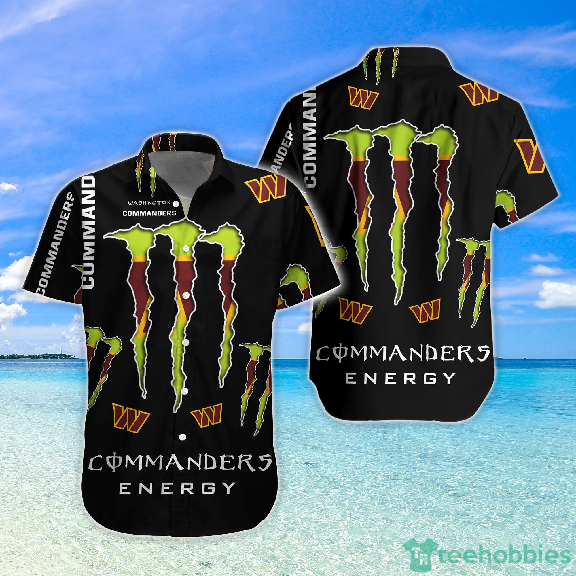 Washington Commanders Monter Energy Hawaiian Shirt For Fans Product Photo 1