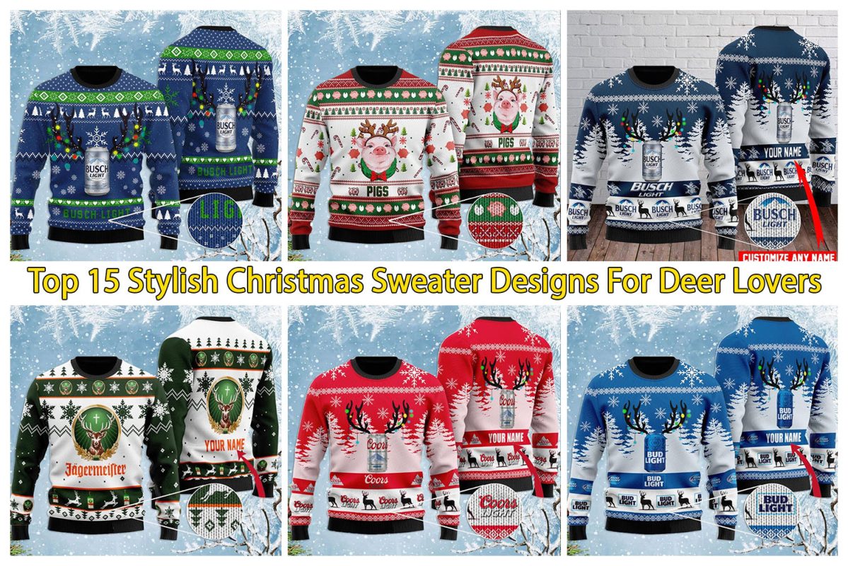 Top 15 Stylish Christmas Sweater Designs For Deer Lovers
