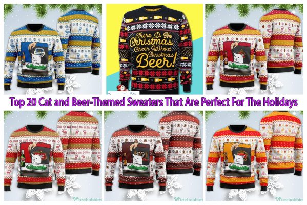 Top 20 Cat and Beer-Themed Sweaters That Are Perfect For The Holidays