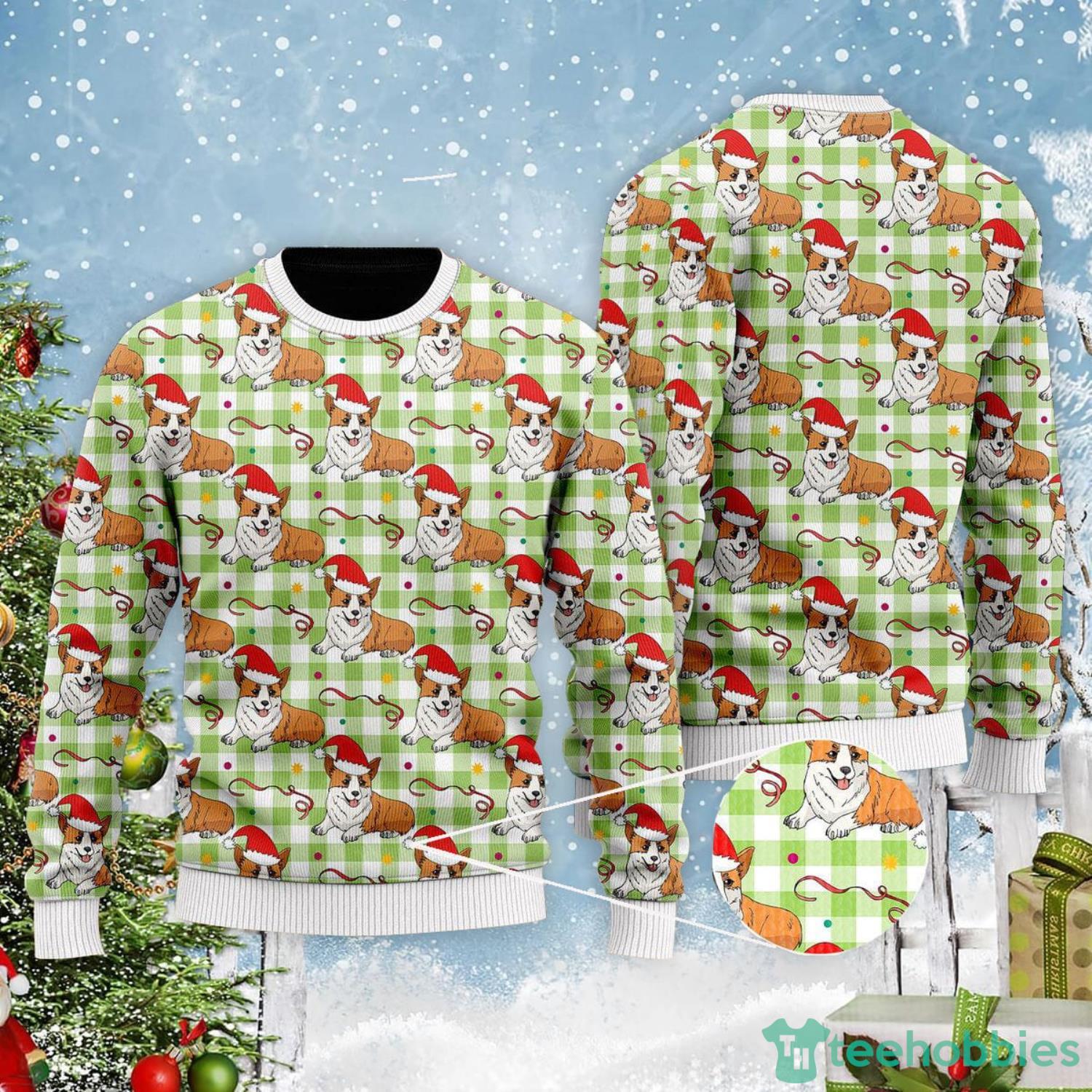 A Dult A Very Corgi All Over Print Ugly Christmas Sweater Product Photo 2 A Dult A Very Corgi All Over Print Ugly Christmas Sweater Product Photo 2