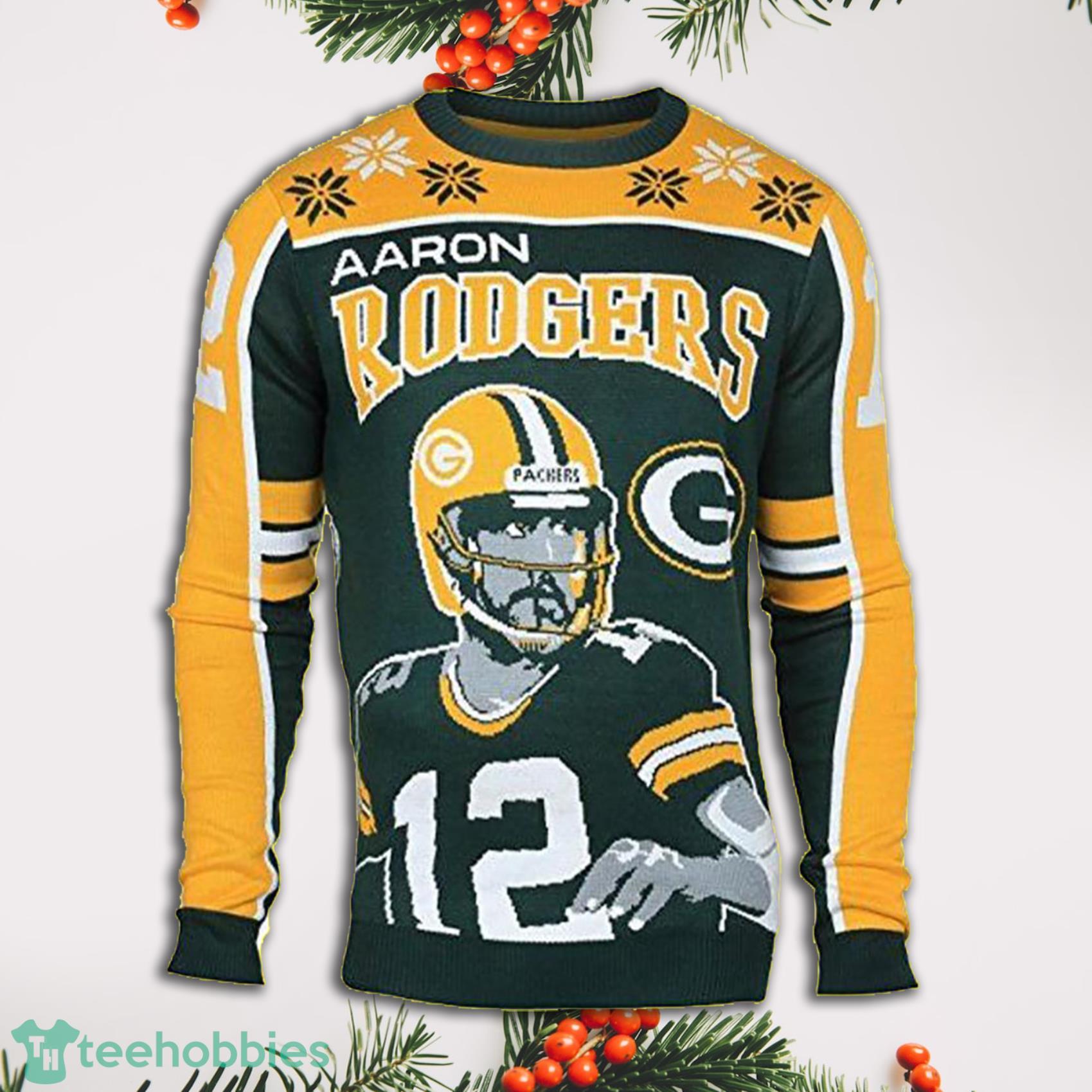 Aaron Rodgers Green Bay Packers Ugly Christmas Sweater Size Small