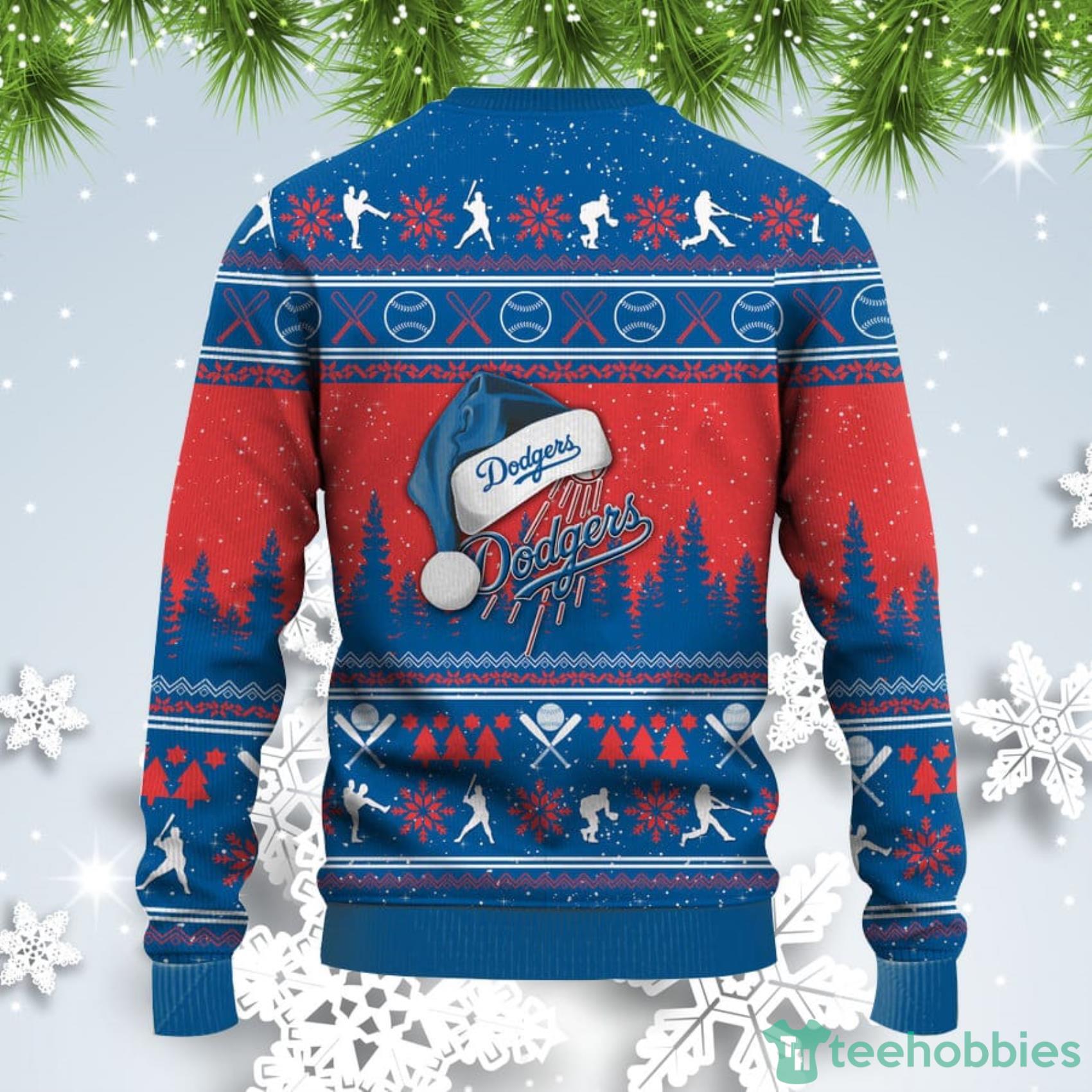 MLB Los Angeles Dodgers Pattern Ugly Christmas Sweater - LIMITED EDITION