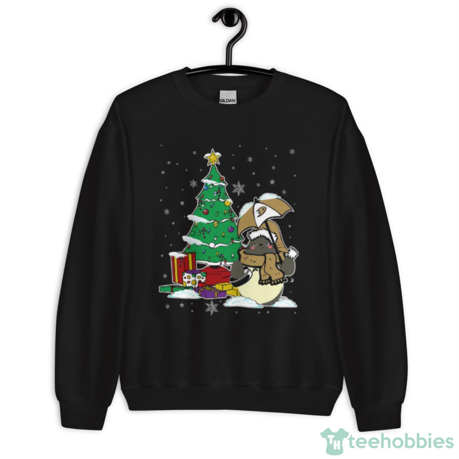 Anaheim Ducks NHL Hockey Cute Tonari No Totoro Christmas Shirt For Fans - Unisex Crewneck Sweatshirt Anaheim Ducks NHL Hockey Cute Tonari No Totoro Christmas Shirt For Fans - Unisex Crewneck Sweatshirt