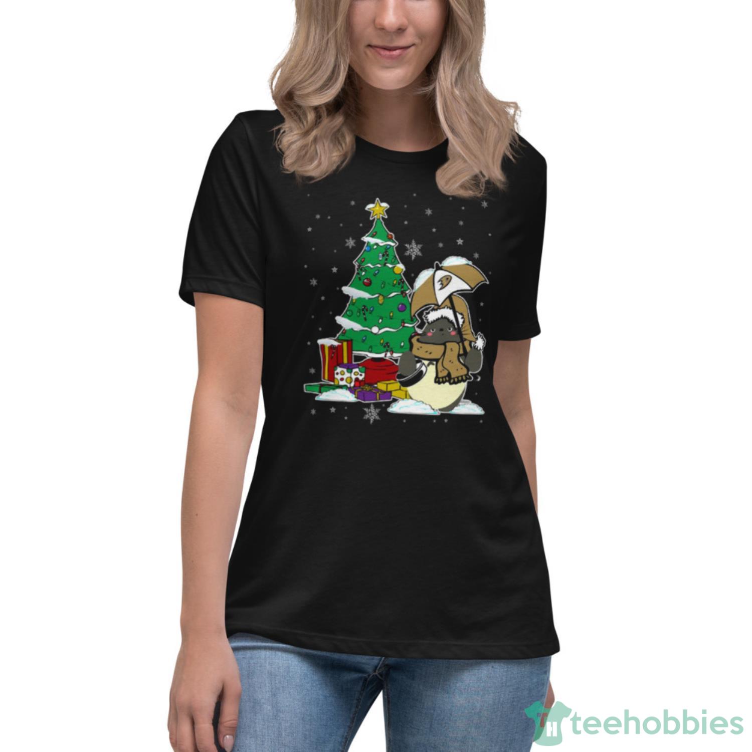 Anaheim Ducks NHL Hockey Cute Tonari No Totoro Christmas Shirt For Fans - Womens Relaxed Short Sleeve Jersey Tee Anaheim Ducks NHL Hockey Cute Tonari No Totoro Christmas Shirt For Fans - Womens Relaxed Short Sleeve Jersey Tee