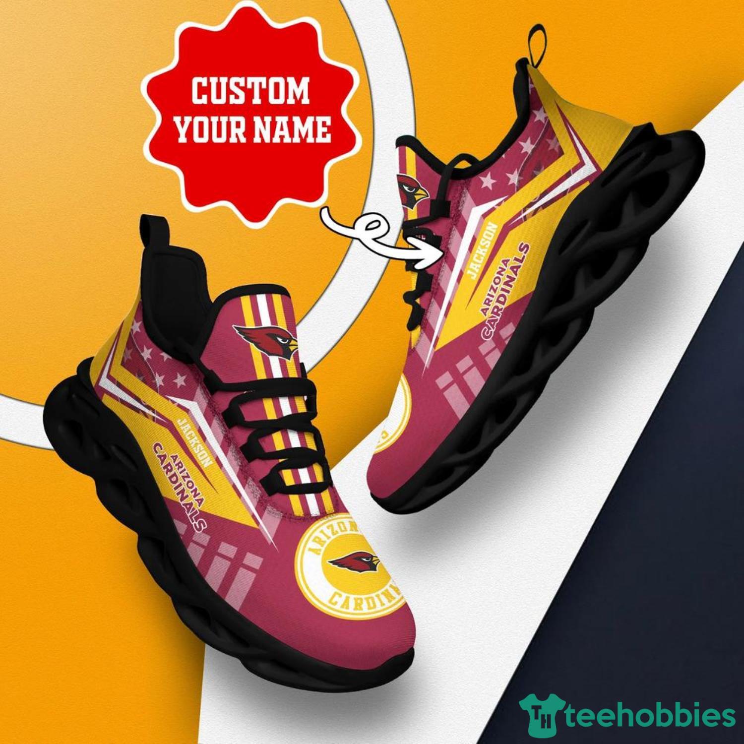 Arizona Cardinals NFL Custom Name Air Jordan 11 Sneakers Shoes For Fans