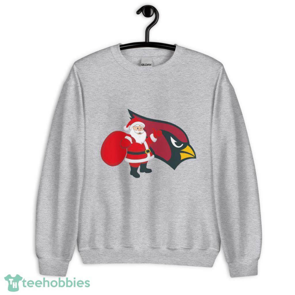 Arizona Cardinals Santa Claus Christmas Shirt - Unisex Heavy Blend Crewneck Sweatshirt