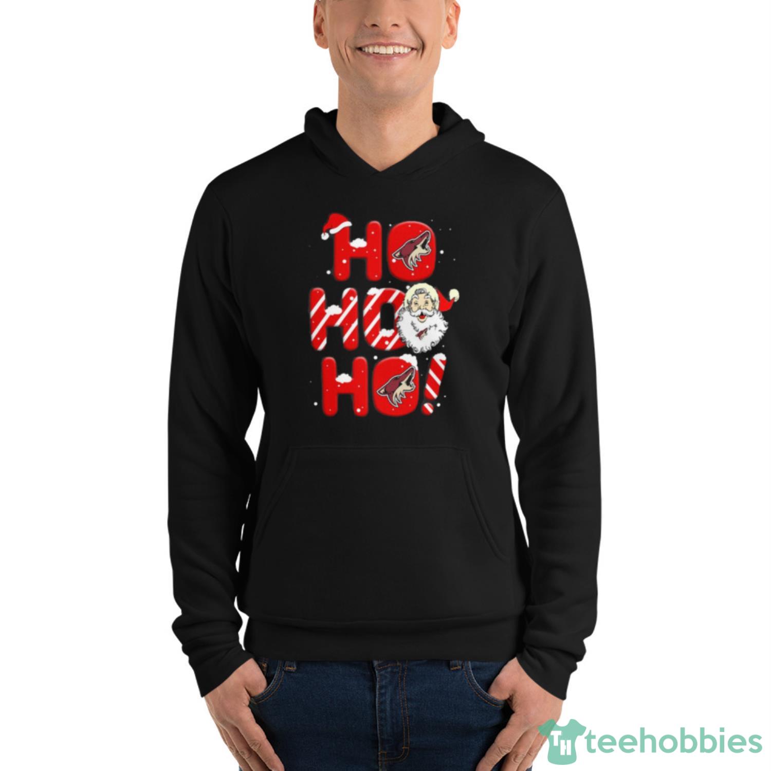 Arizona Coyotes NHL Hockey Ho Ho Ho Santa Claus Merry Christmas Shirt - Unisex Fleece Pullover Hoodie Arizona Coyotes NHL Hockey Ho Ho Ho Santa Claus Merry Christmas Shirt - Unisex Fleece Pullover Hoodie