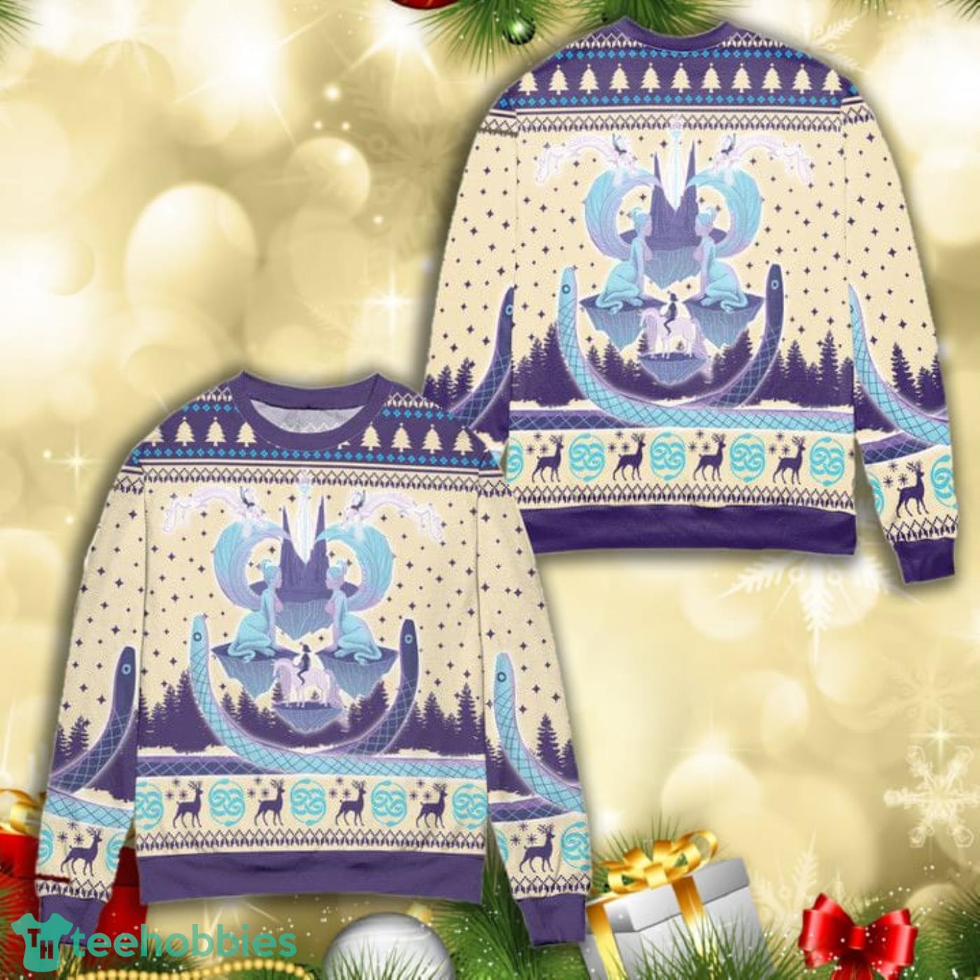 Auryn The Neverending Story Pine Tree Pattern All Over Print 3D Ugly Christmas Sweater Product Photo 1 Auryn The Neverending Story Pine Tree Pattern All Over Print 3D Ugly Christmas Sweater Product Photo 1