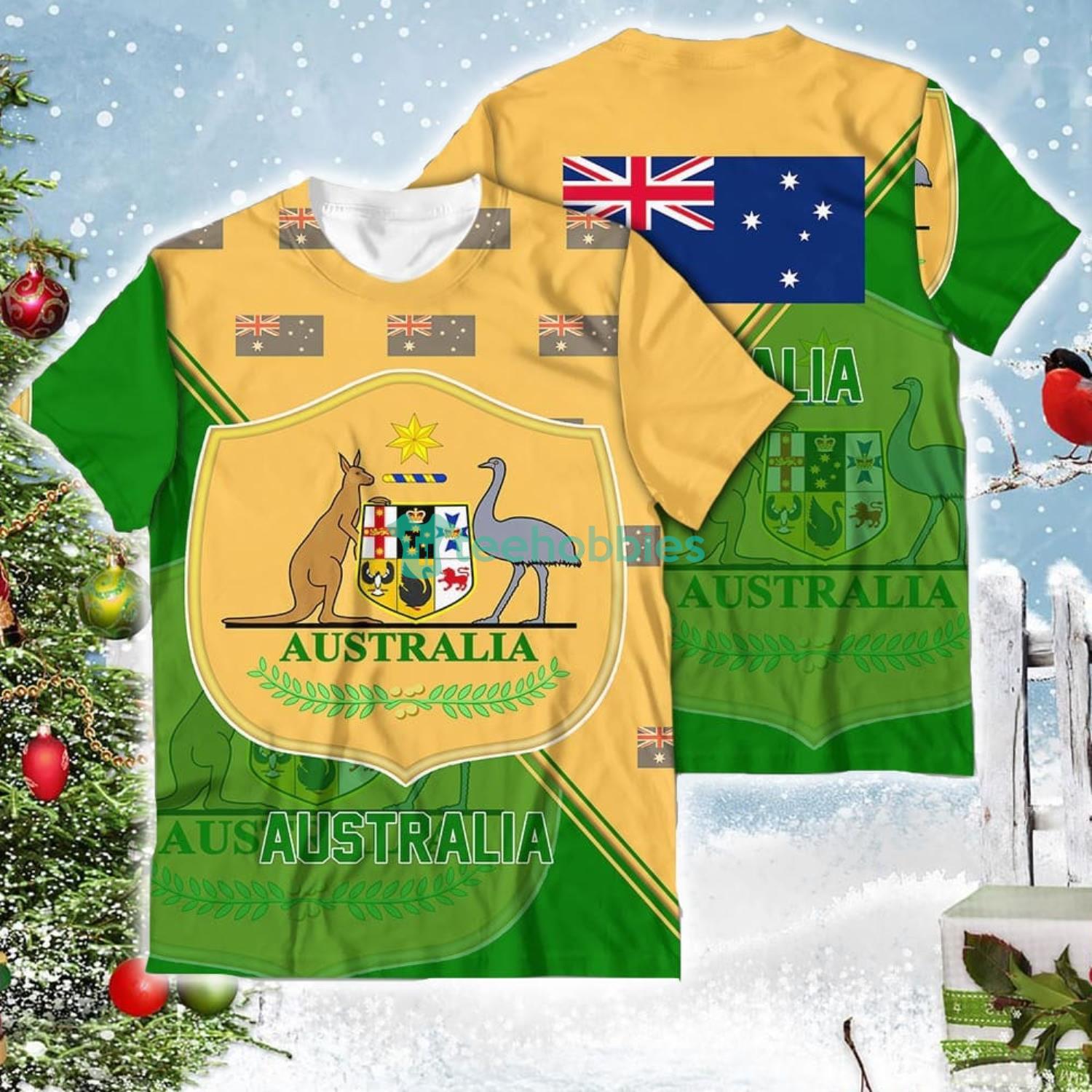 Australia National Soccer Team Qatar World Cup 2022 Champions Soccer Team 3D All Over Printed Shirt Product Photo 2