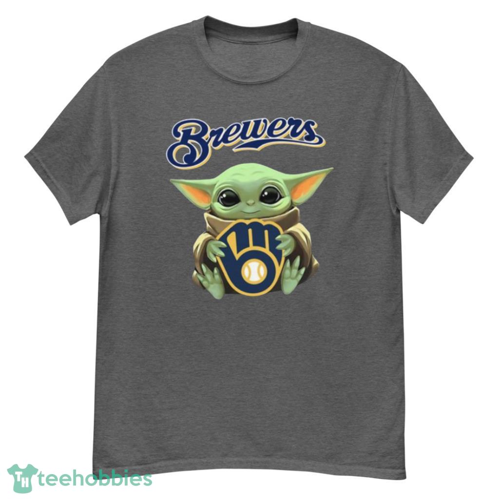 Star Wars Baby Yoda Hug Milwaukee Brewers Shirt, hoodie, sweater