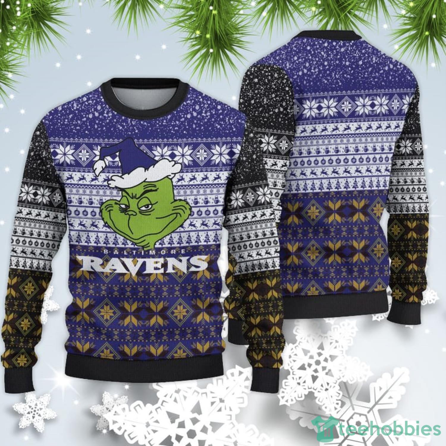 Baltimore Ravens Christmas Sweatshirt Sweater 3D Gift For Fans